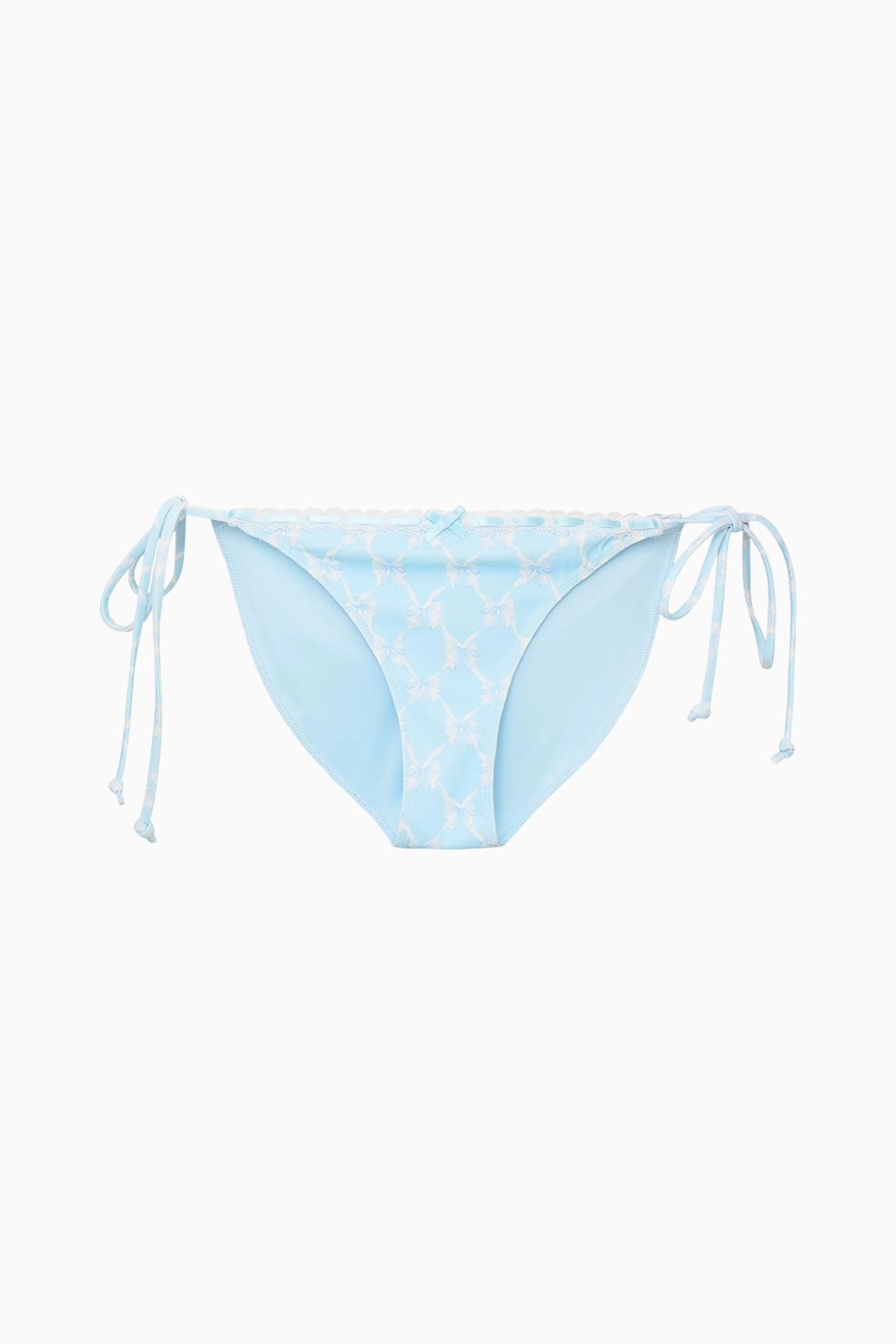 Harbor Chantilly Lace-Trimmed Bikini - CHILLED BLUE Product Image