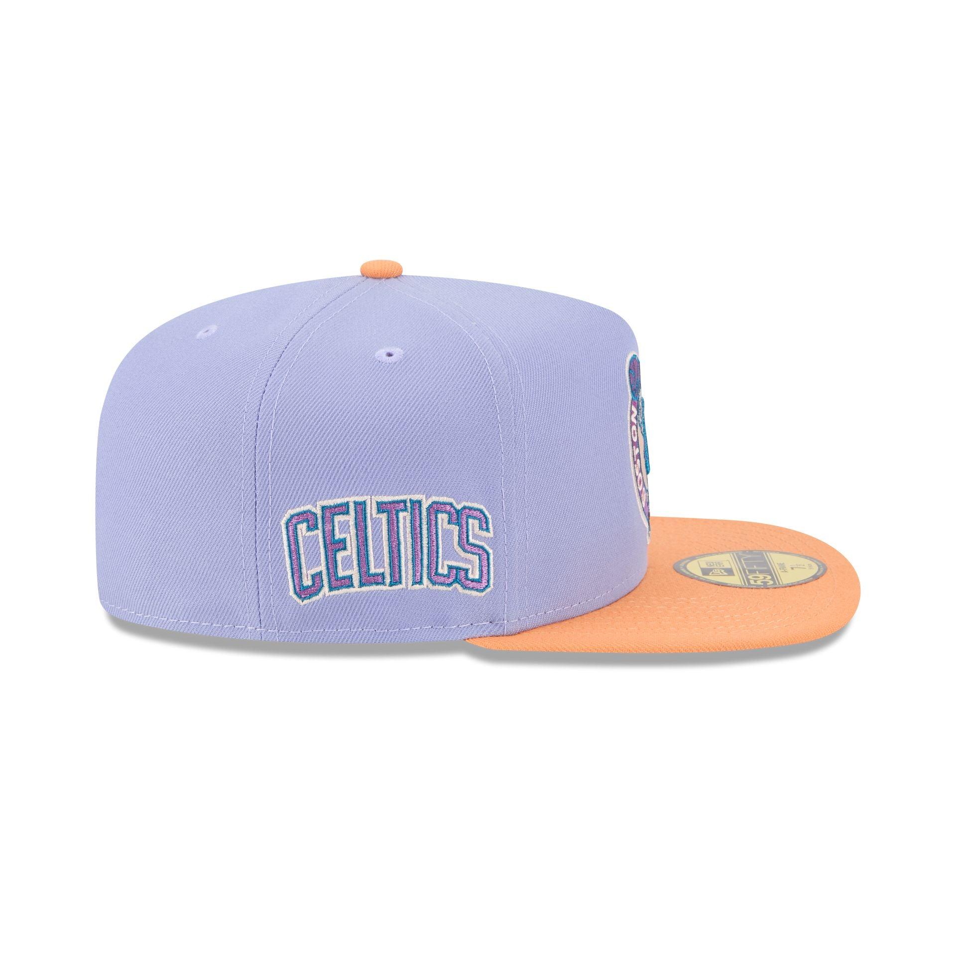 Boston Celtics Lavender 59FIFTY A-Frame Fitted Hat Male Product Image