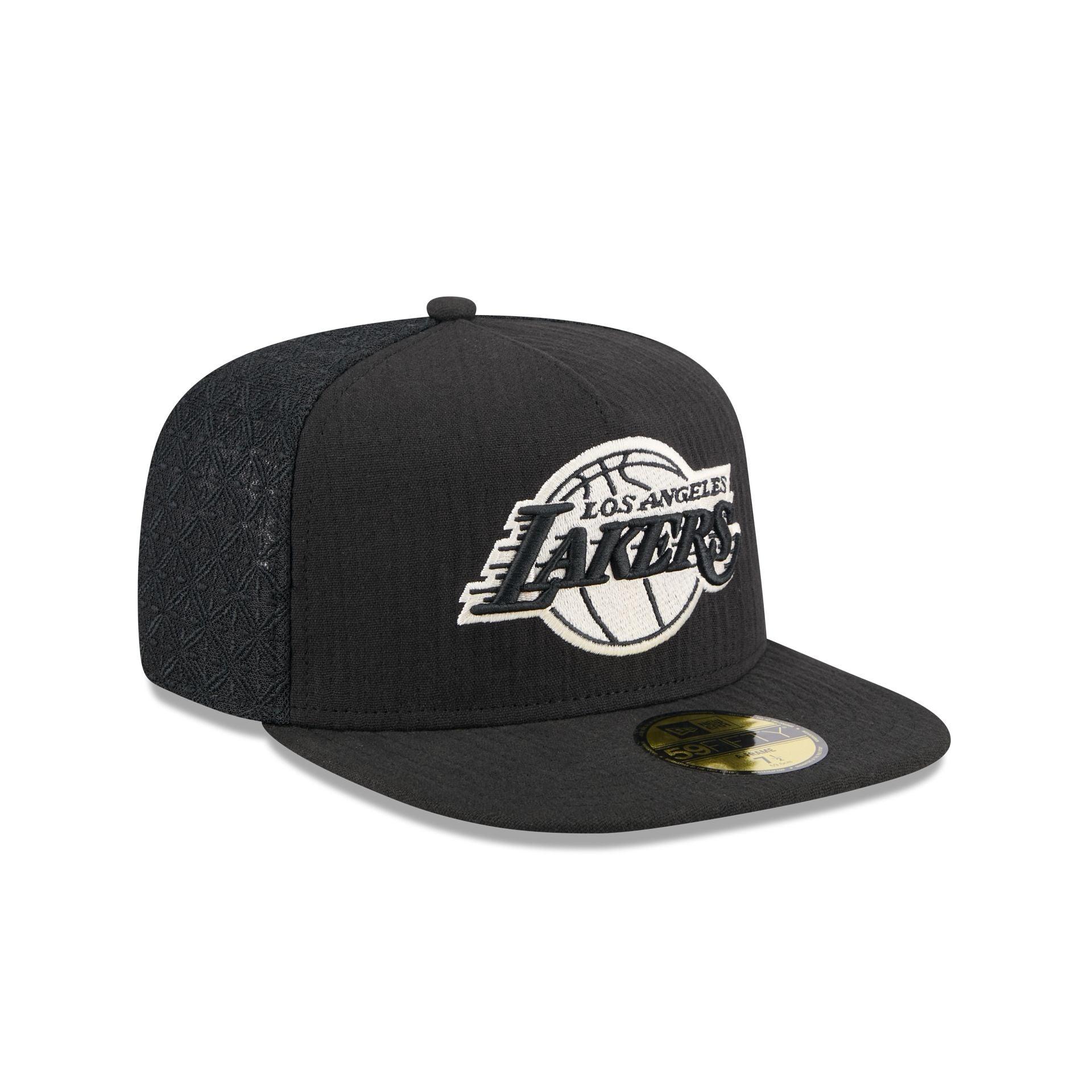 Los Angeles Lakers Black Mesh 59FIFTY A-Frame Fitted Hat Male Product Image