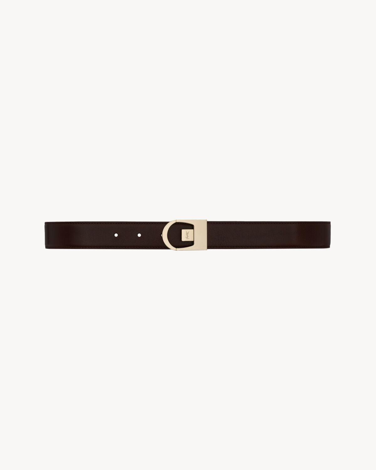 reversible belt in smooth leather Product Image
