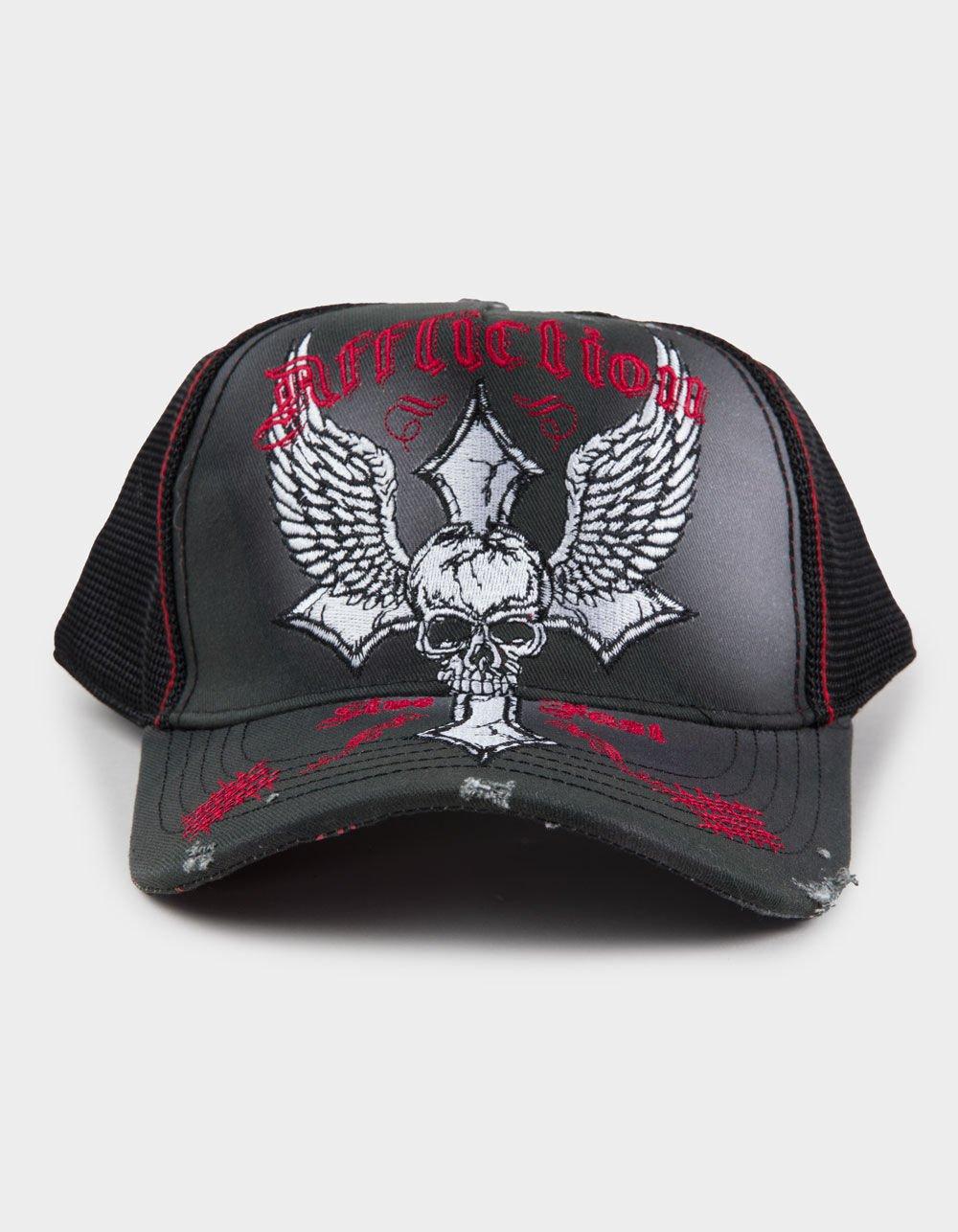 AFFLICTION Live Fast Trucker Hat - BLACK COMBO Product Image