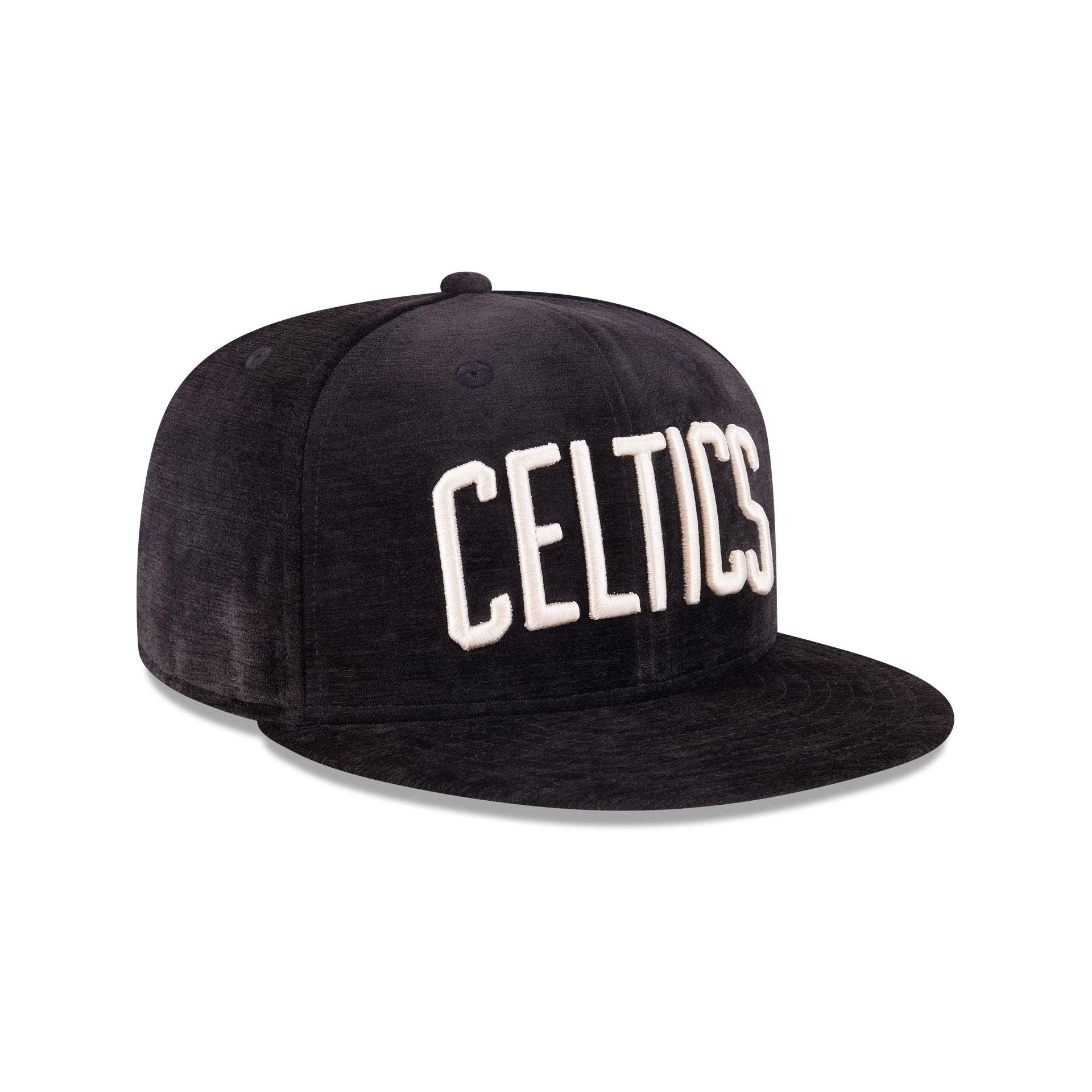 Boston Celtics Black Velvet 59FIFTY Fitted Hat Male Product Image