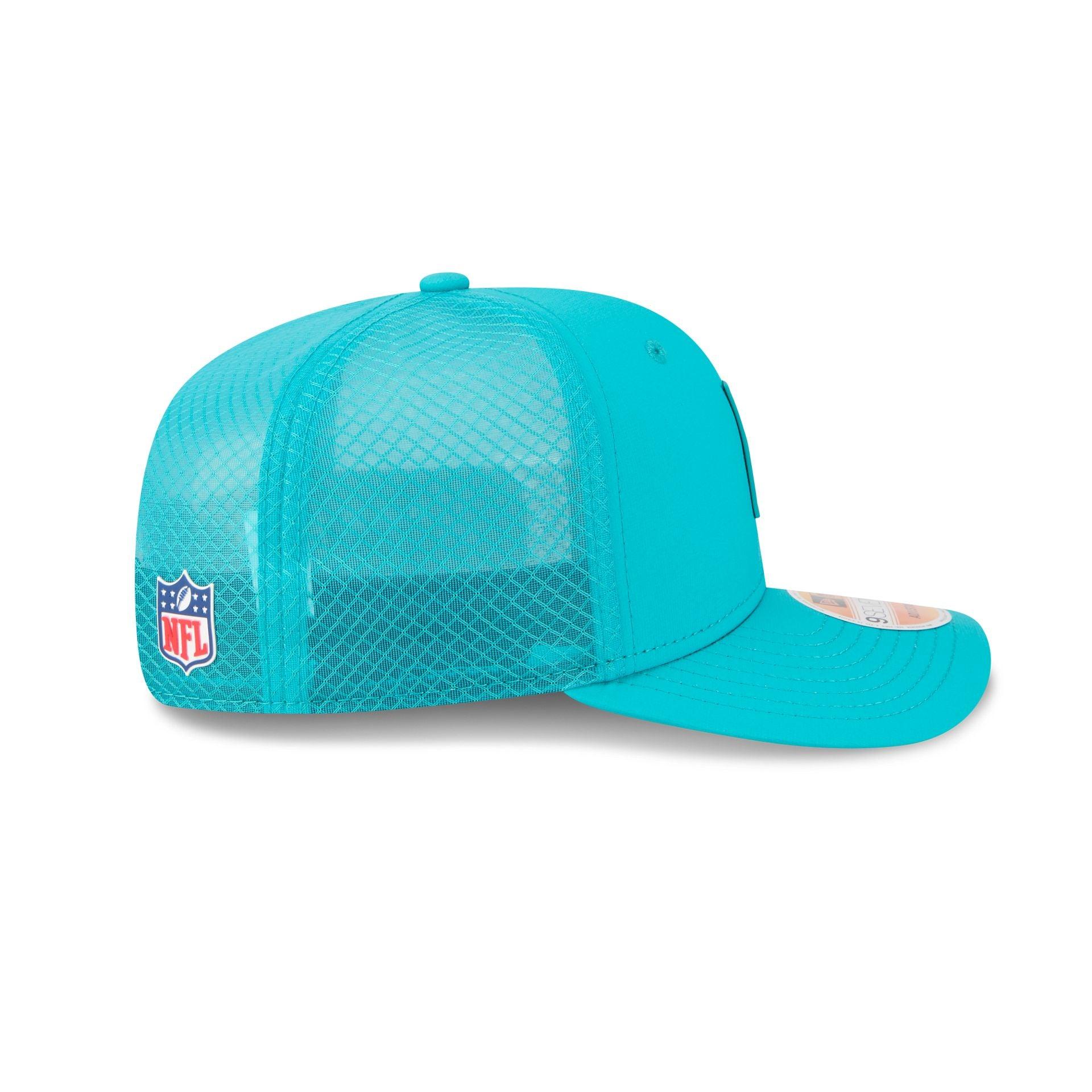 Miami Dolphins 2025 Sideline Hot Weather 9SEVENTY Trucker Hat Male Product Image