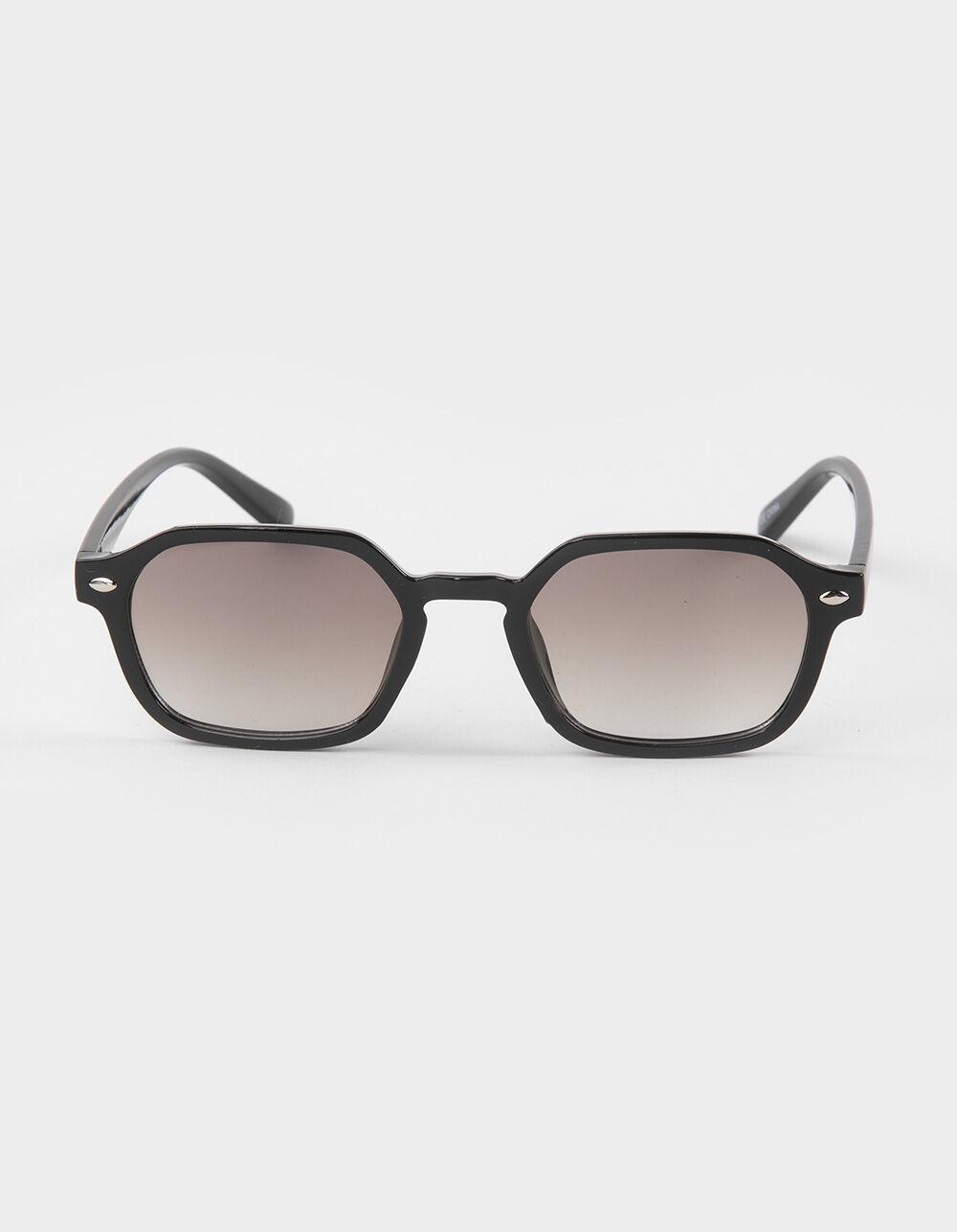 RSQ Thin Rectangle Sunglasses - BLACK COMBO Product Image