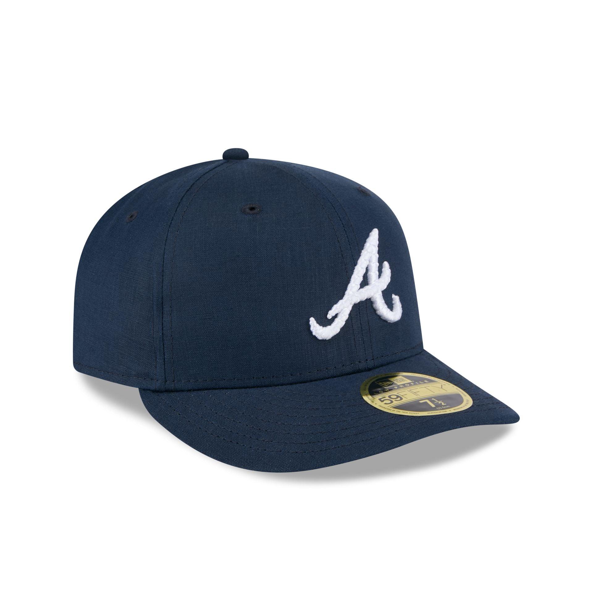 Atlanta Braves Snake Scale Logo Low Profile 59FIFTY Fitted Hat Male Product Image