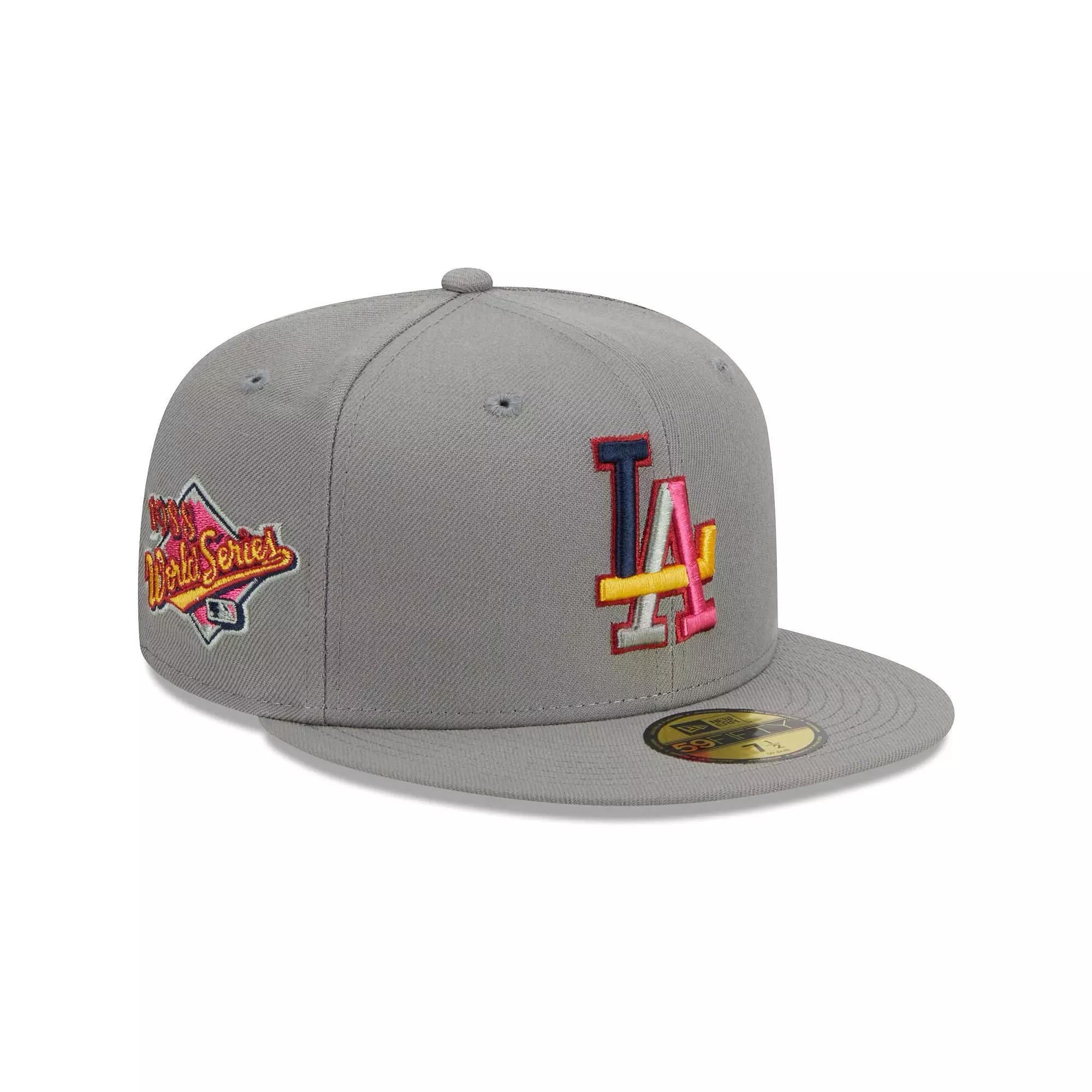 Men's New Era Gray Los Angeles Dodgers Color Pack 59FIFTY Fitted Hat,  Product Image