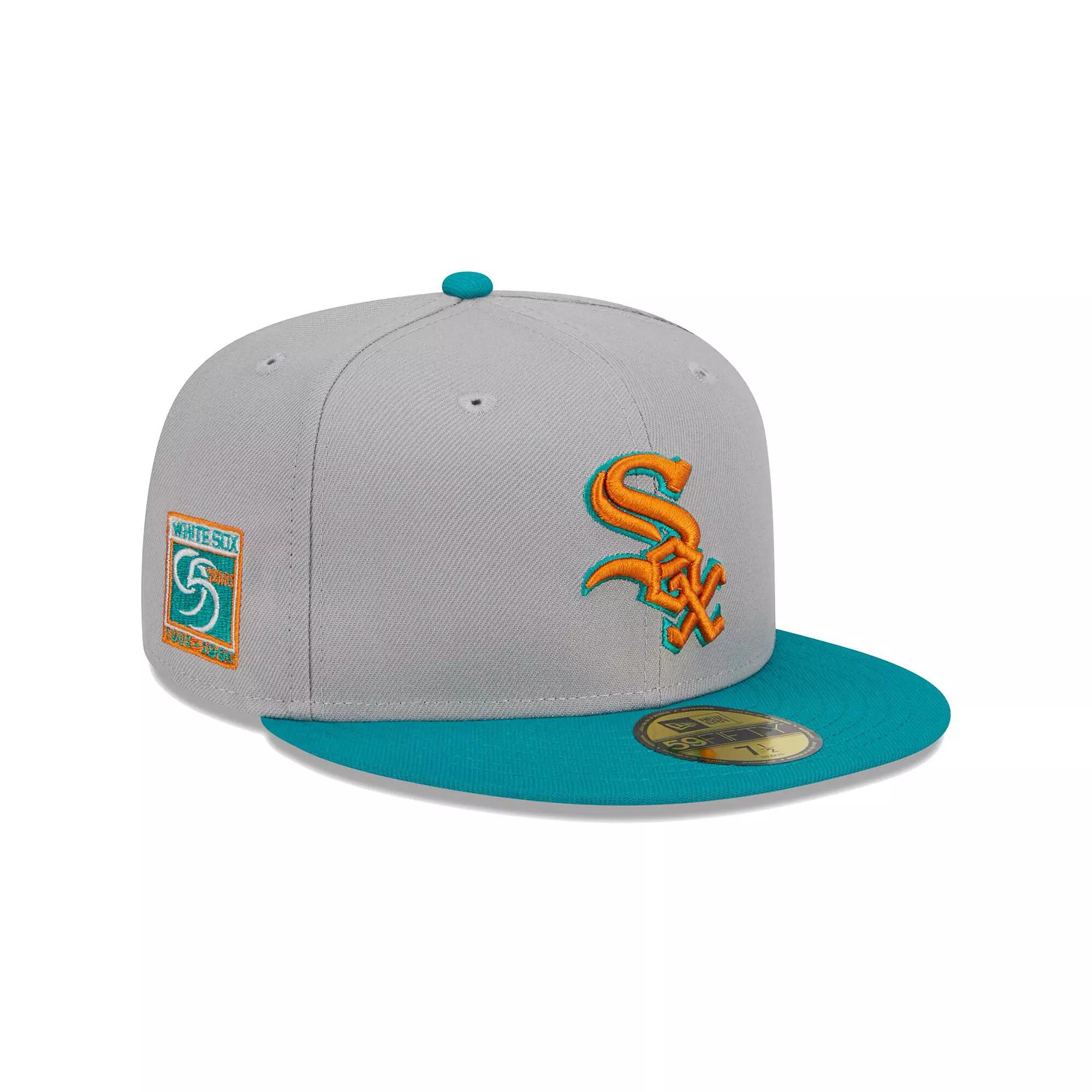Men's New Era Gray/Teal Chicago White Sox 59FIFTY Fitted Hat,  Product Image