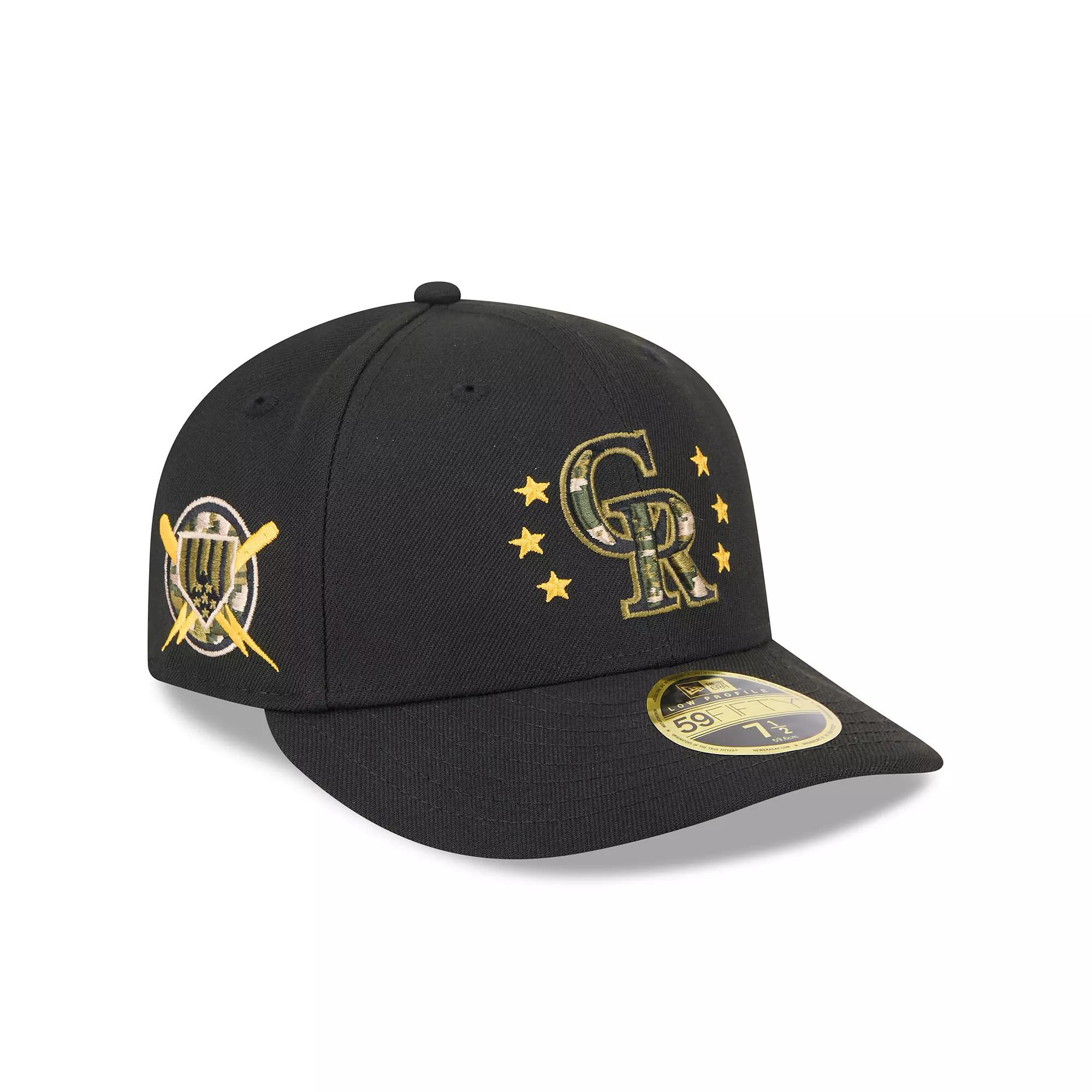 Men's New Era Black Colorado Rockies 2024 Armed Forces Day Low Profile 59FIFTY Fitted Hat,  Product Image