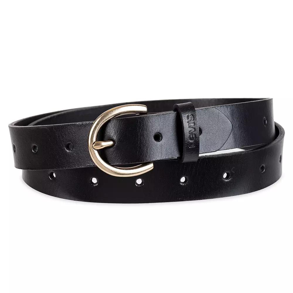 Women's & Plus Levi's® Perforated Casual Leather Belt,  Product Image