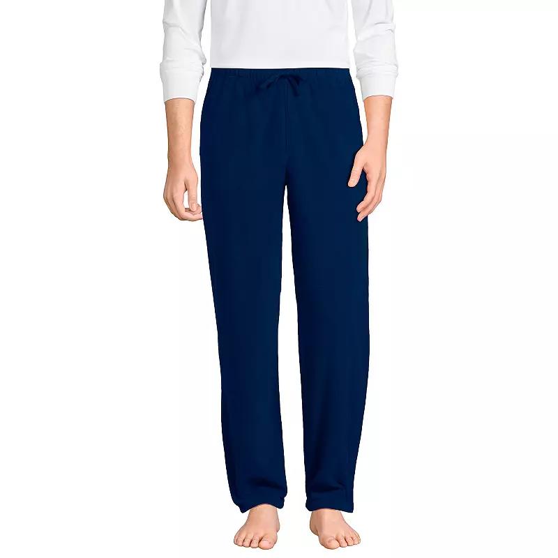 Big & Tall Lands' End Solid Fleece Pajama Pants, Men's,  Product Image