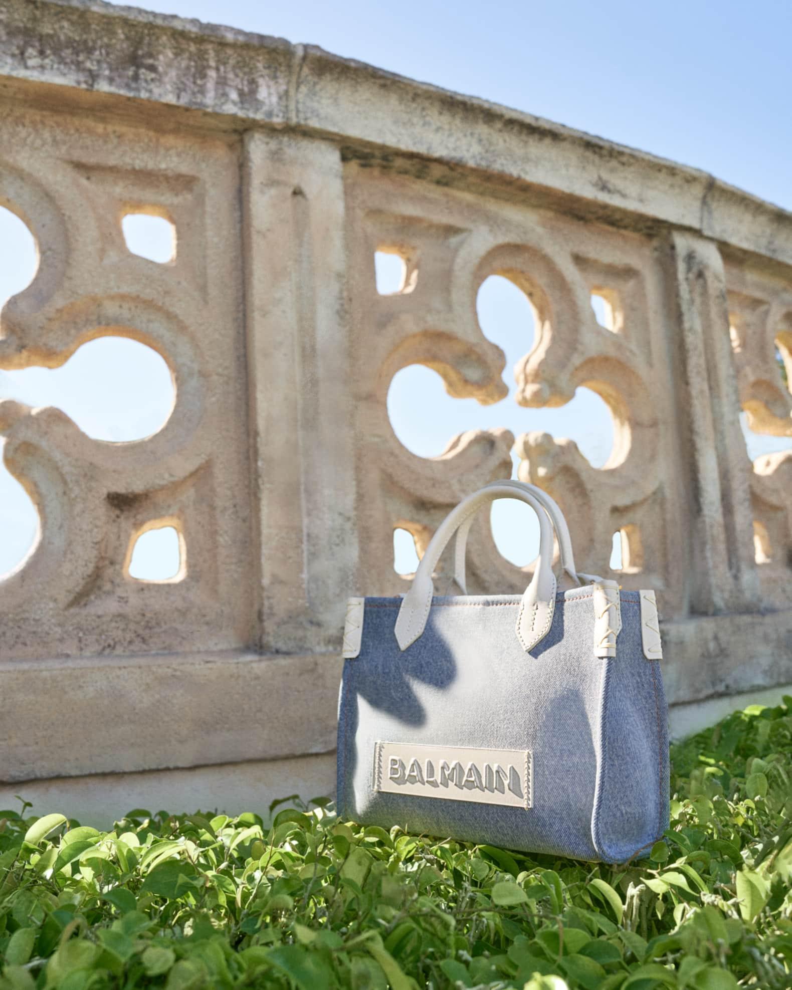 B-Army Small Shopper Tote Bag in Denim Product Image