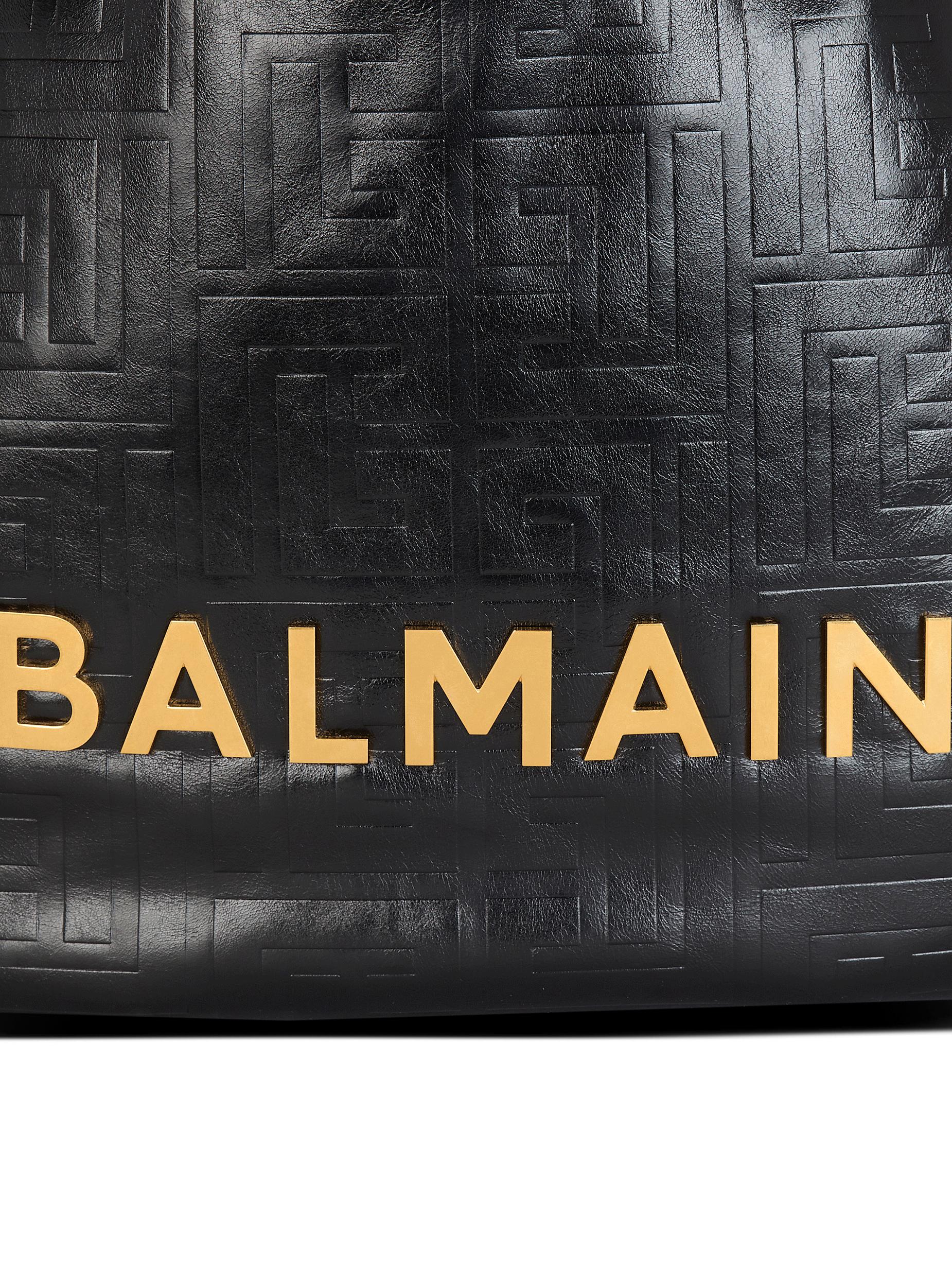 1945 Soft Hobo crinkled leather tote bag with monogram Product Image