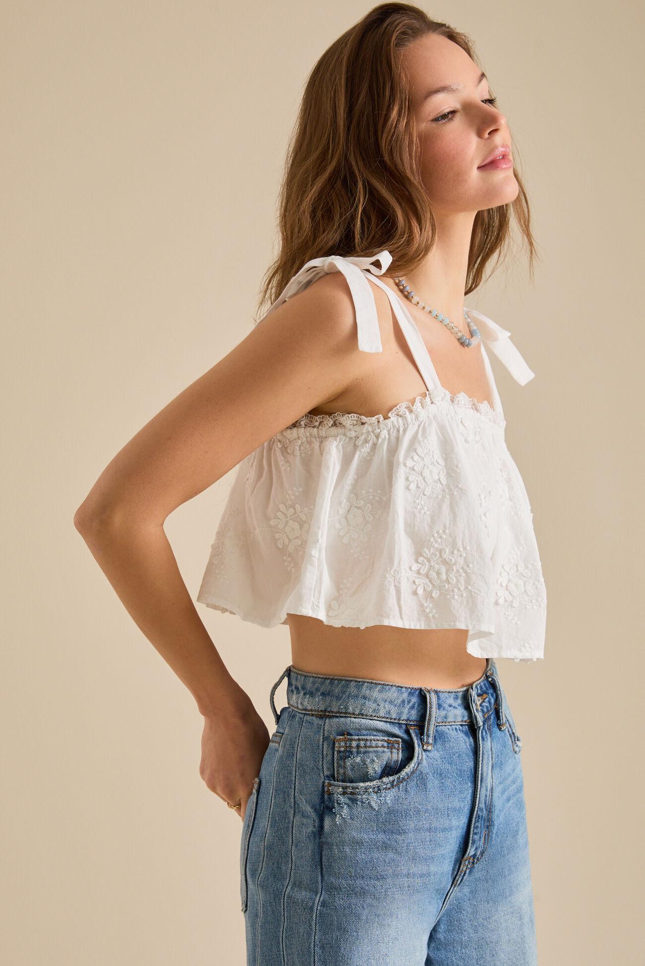 Alexandra Flowy Embroidered Top Product Image