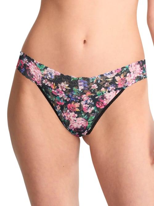 Signature Lace Original Rise Printed Thong Product Image