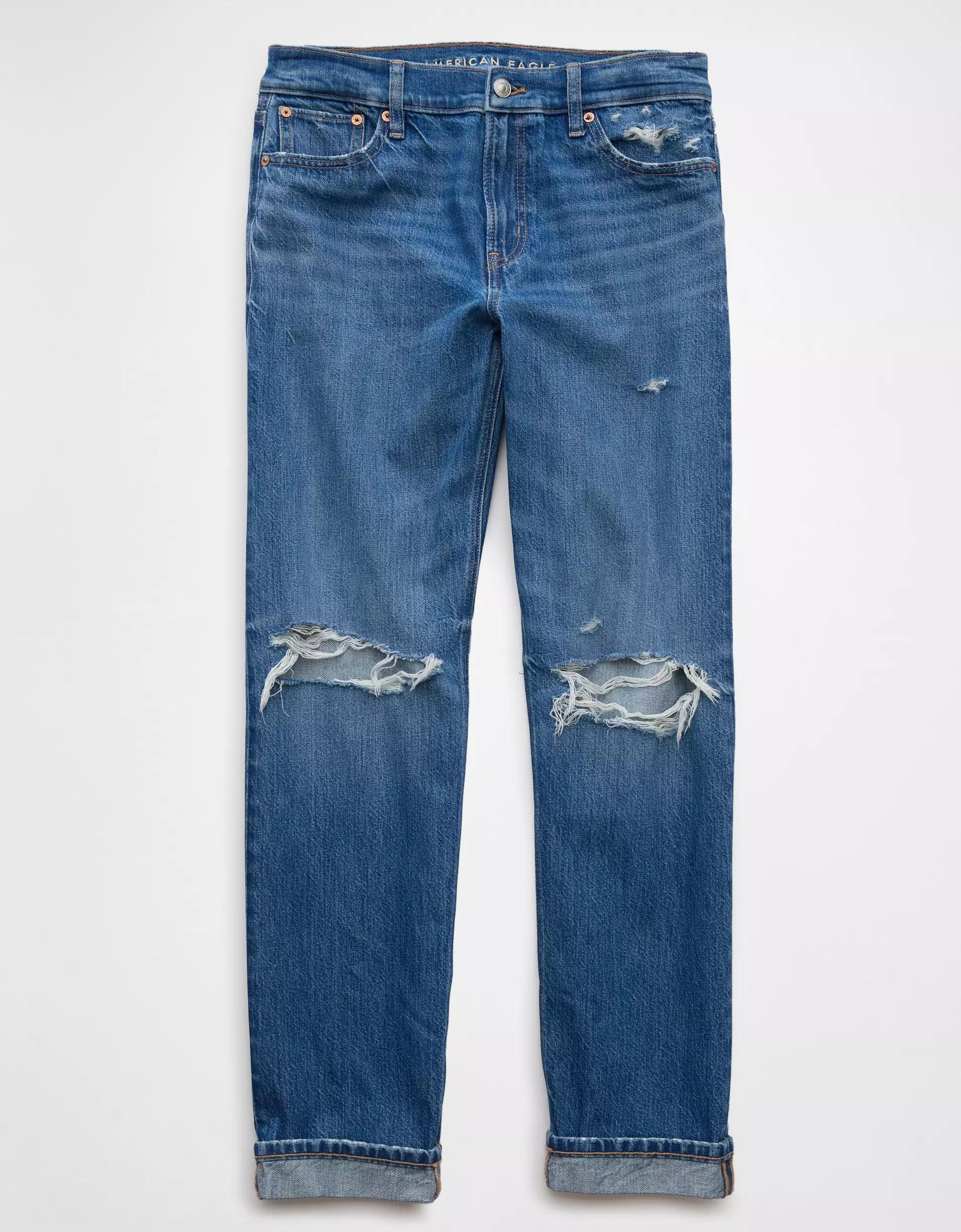 AE Ripped Low-Rise Ex-Boyfriend Jean Product Image