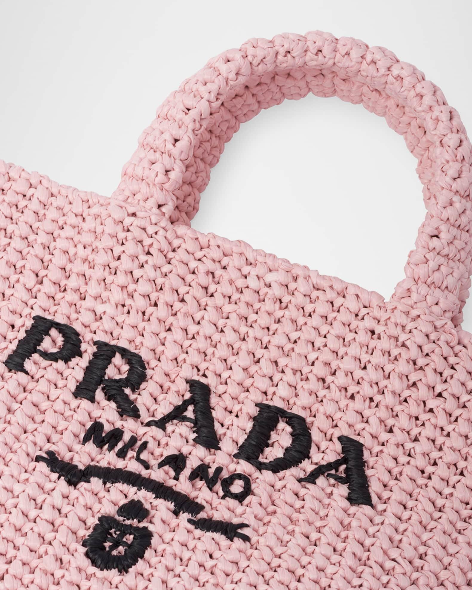 Small Embroidered Crochet Tote Bag Product Image