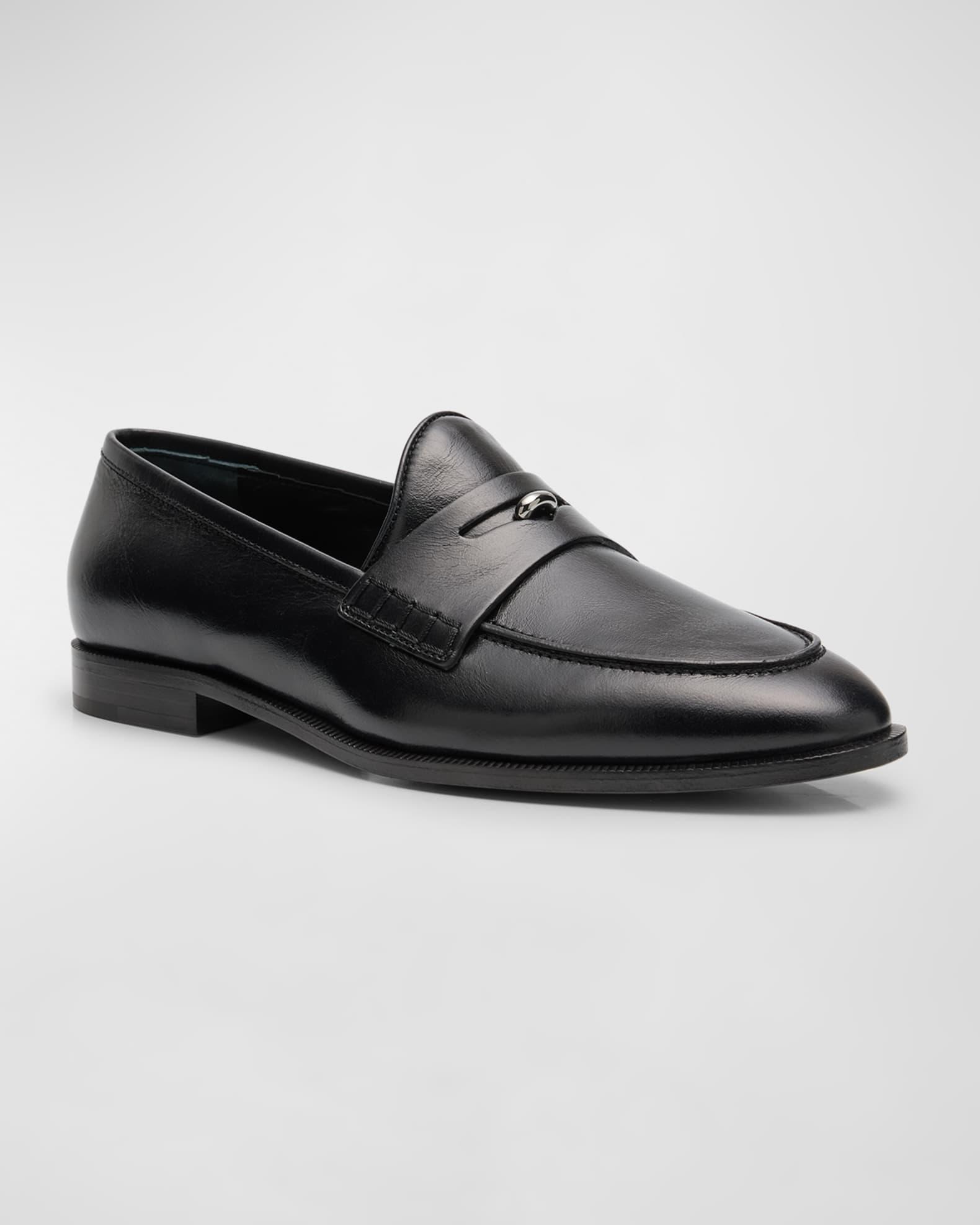 Men's Archiel Leather Penny Loafers Product Image