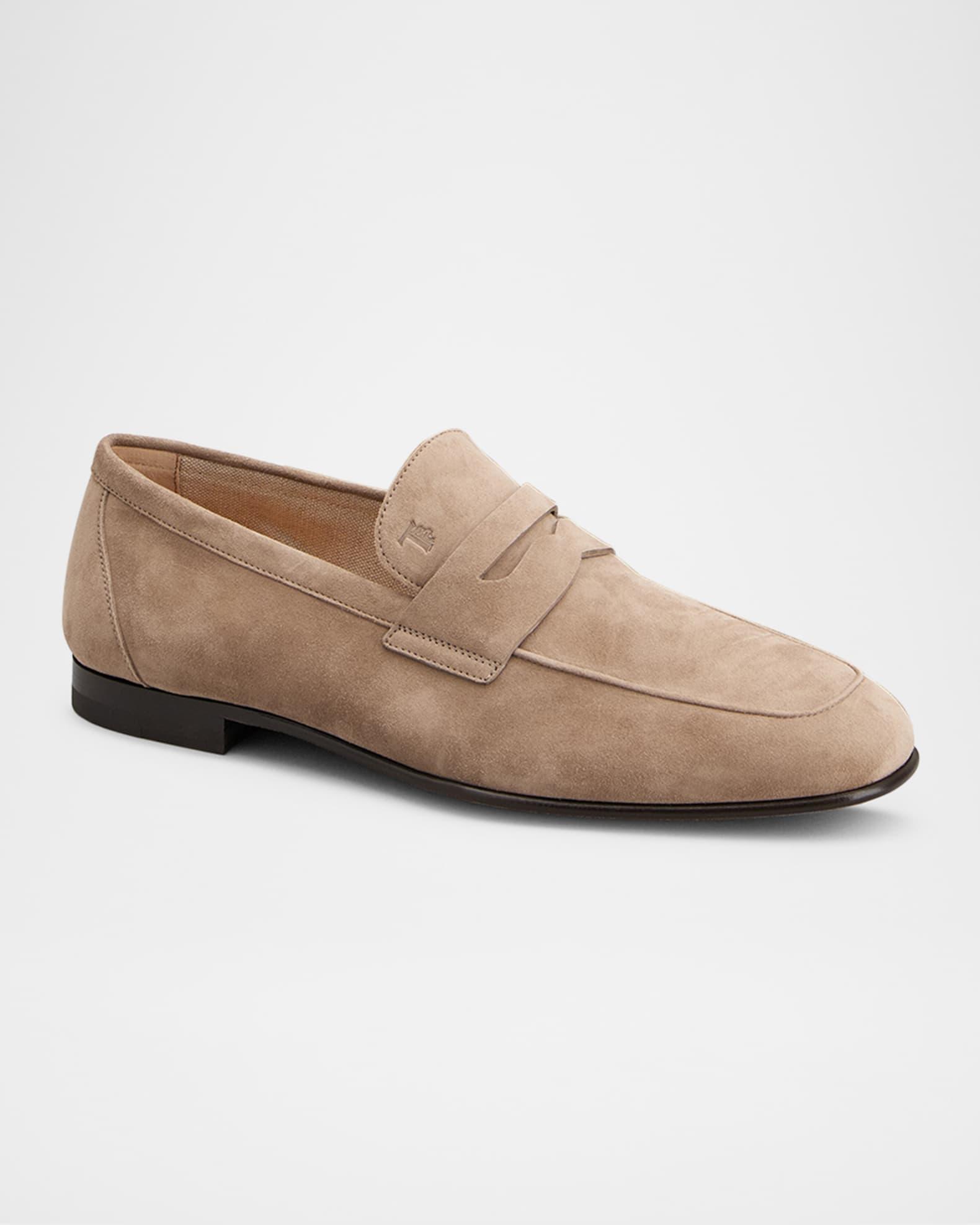 Men's Mocassino Suede Penny Loafers Product Image