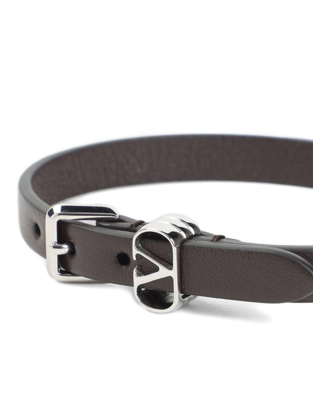 leather V-logo bracelet Product Image