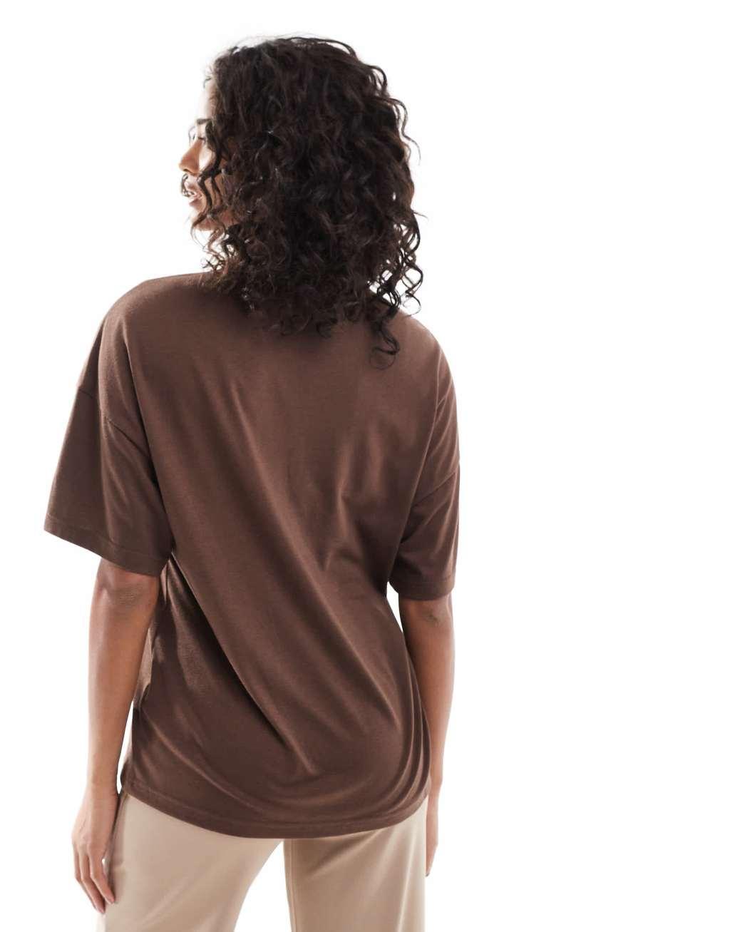 PUMA Training oversized T-shirt in brown Product Image