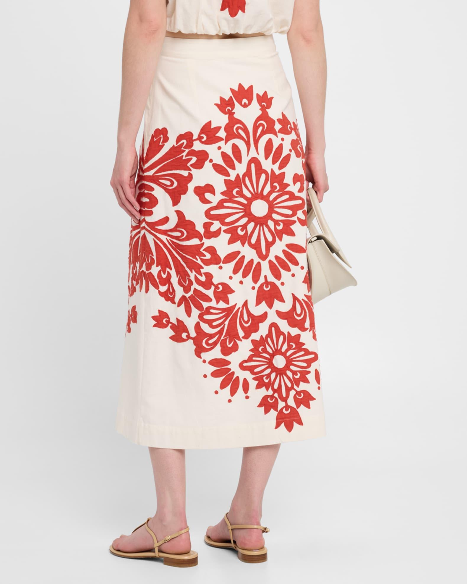 Liliana Appliqué Midi Skirt Product Image