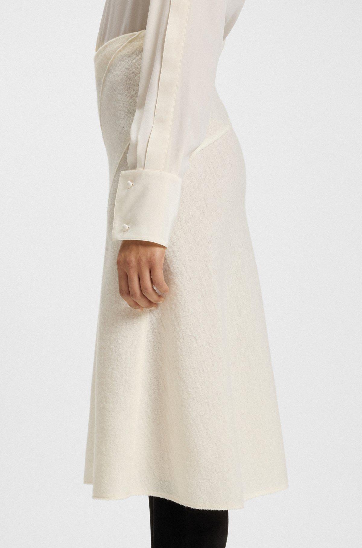 A-line skirt in boiled wool Product Image