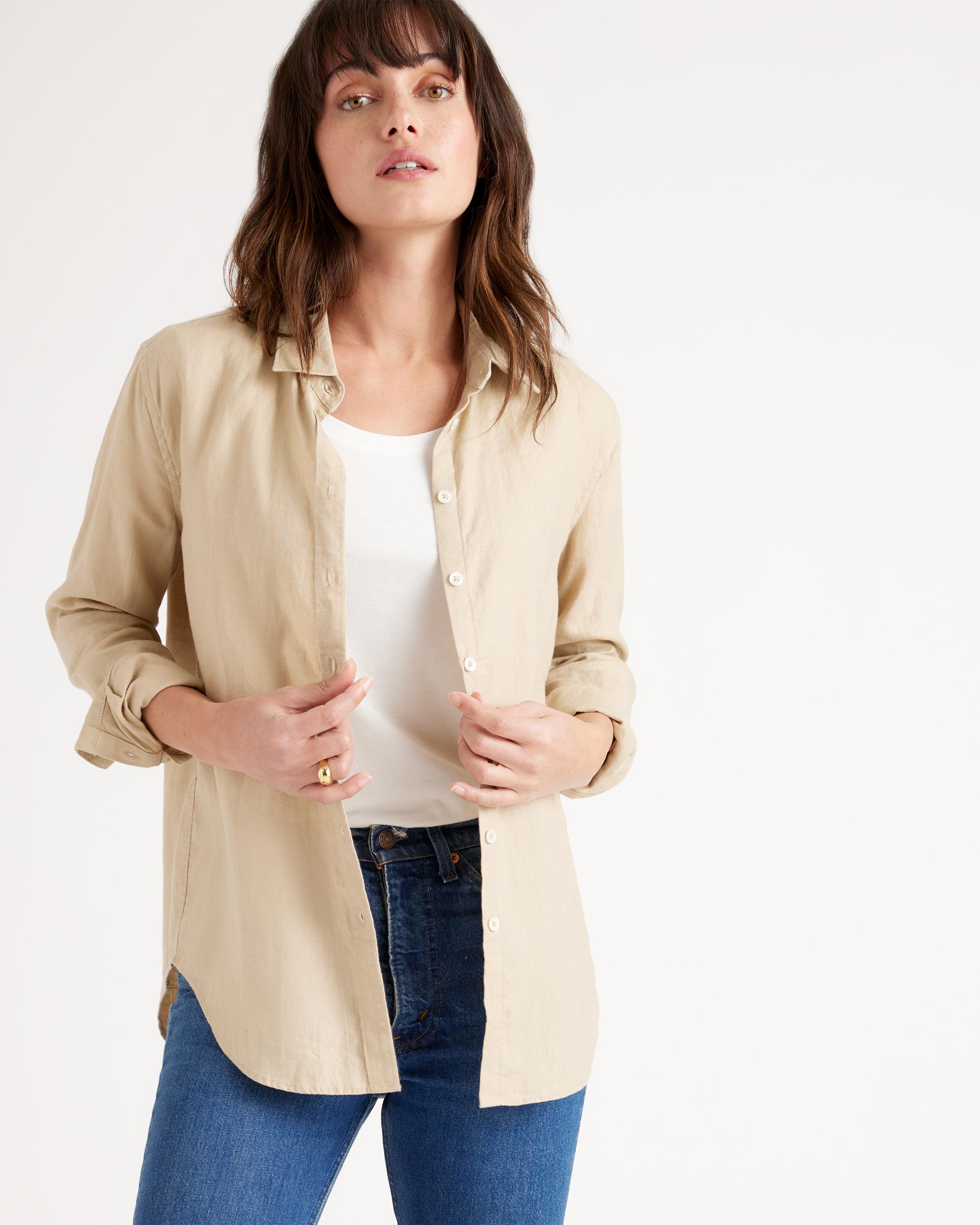 Quince | Women's Long Sleeve Shirt Linen Product Image