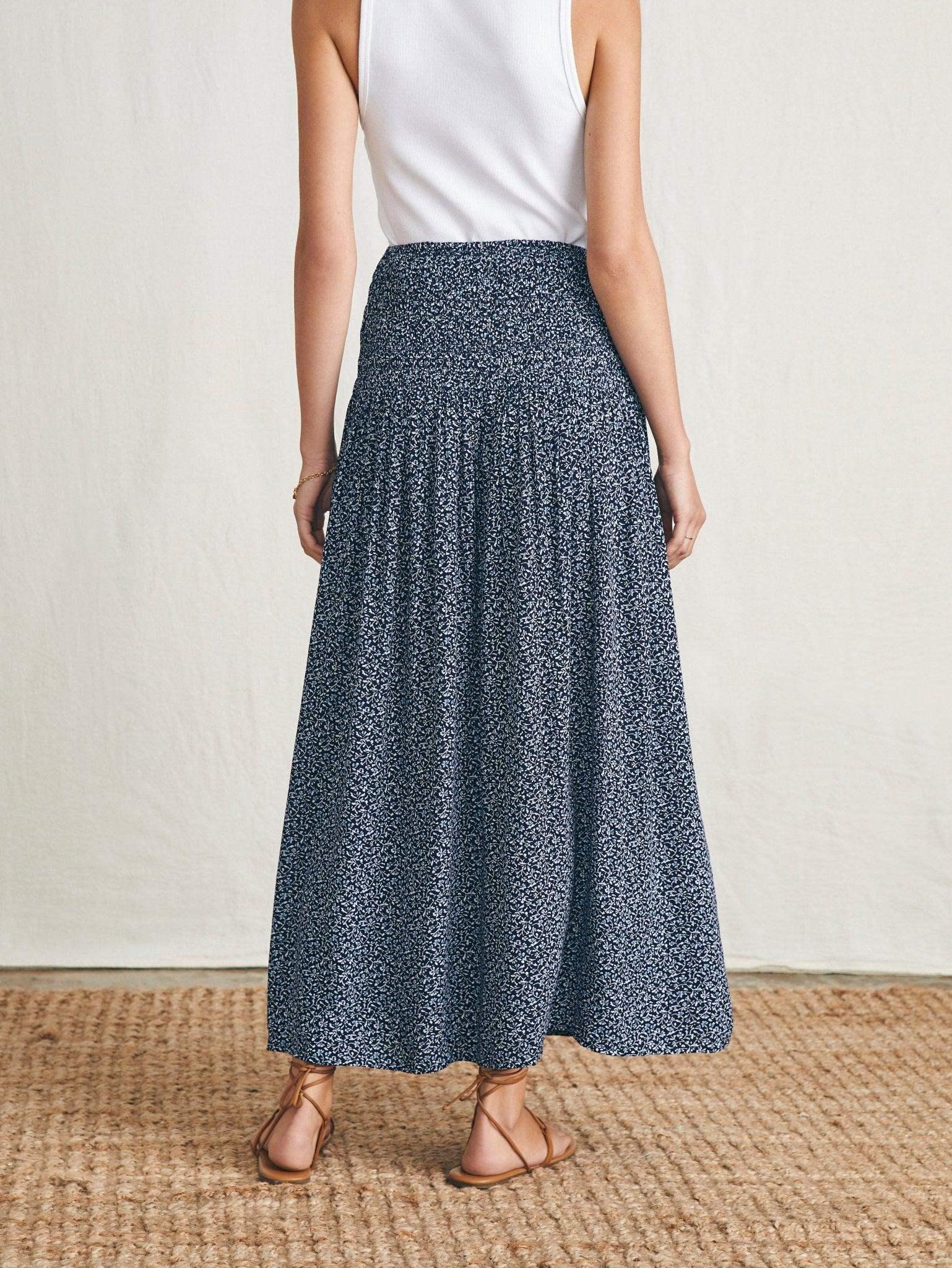 Alisee Skirt - Navy Riverton Ditsy Female Product Image