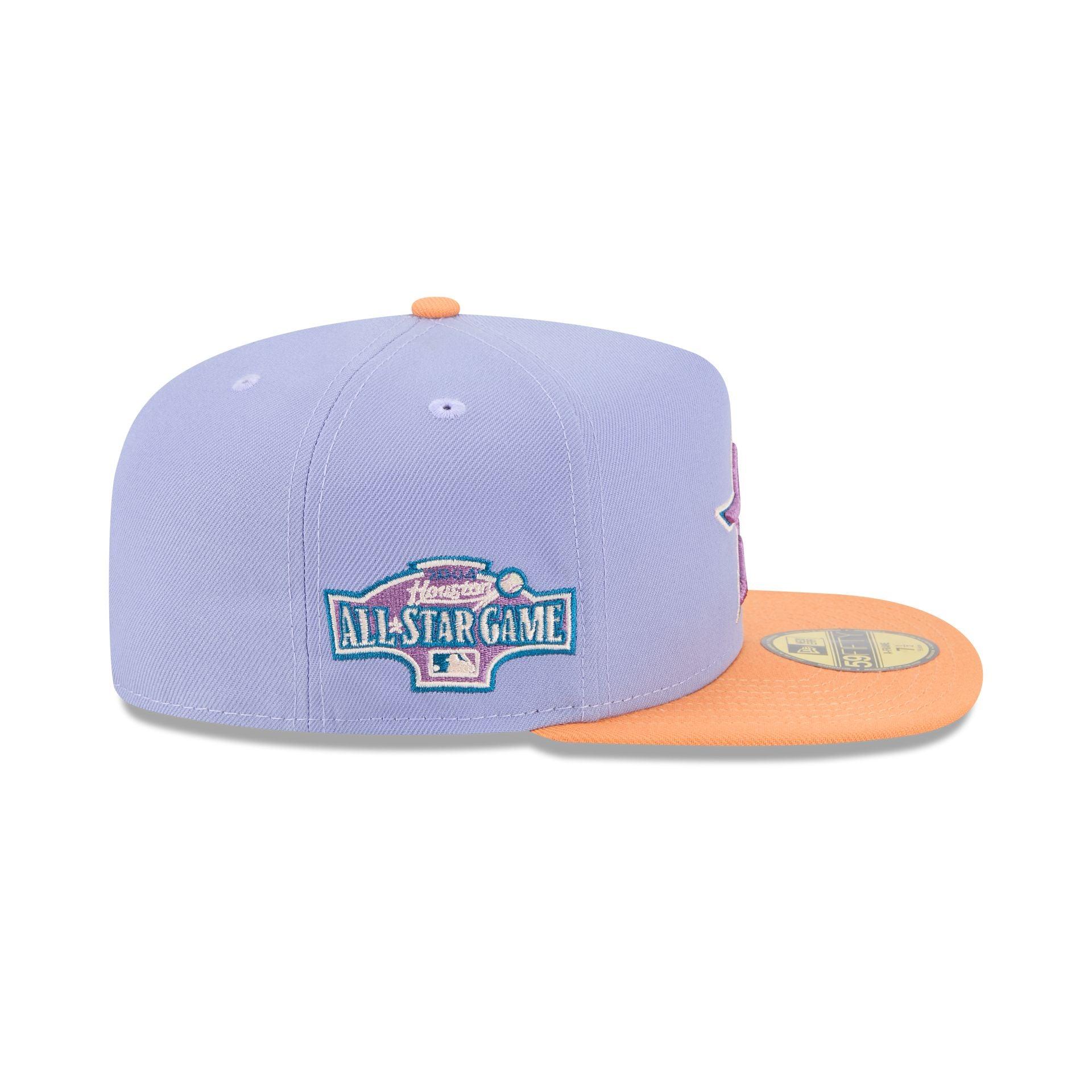 Houston Astros Lavender 59FIFTY A-Frame Fitted Hat Male Product Image