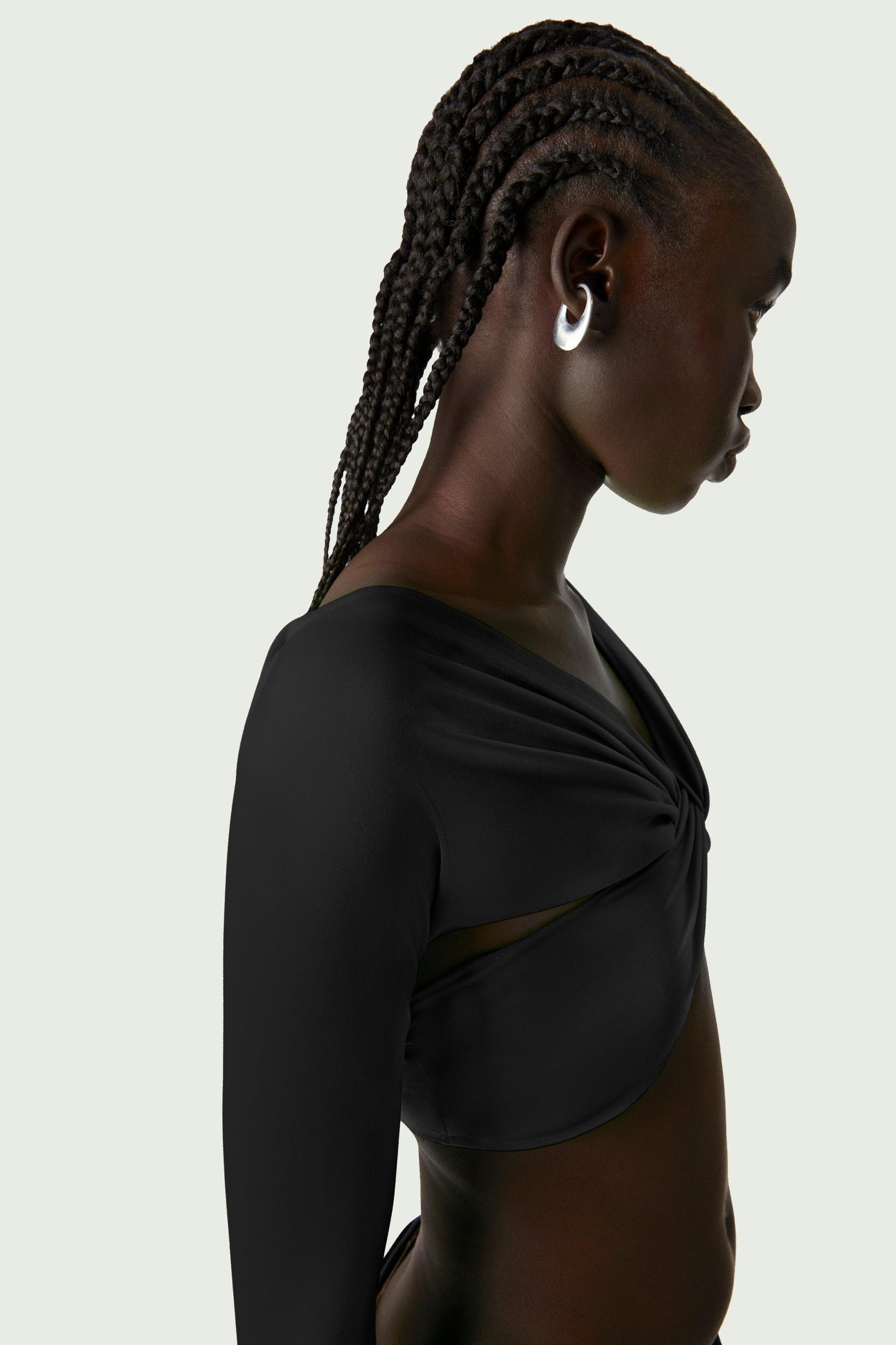 Cropped Draped Top Product Image
