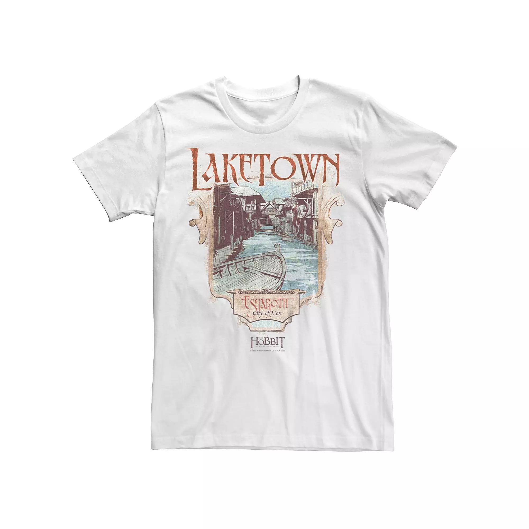 Men's The Hobbit Laketown Poster Draw Tee,  Product Image