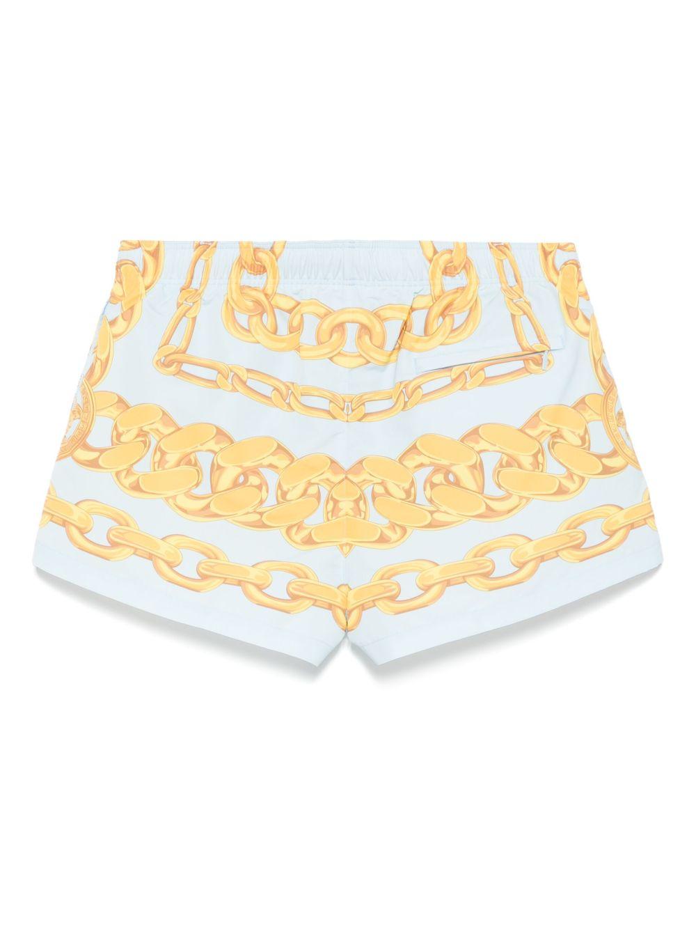 Medusa Chain-print swim shorts Product Image