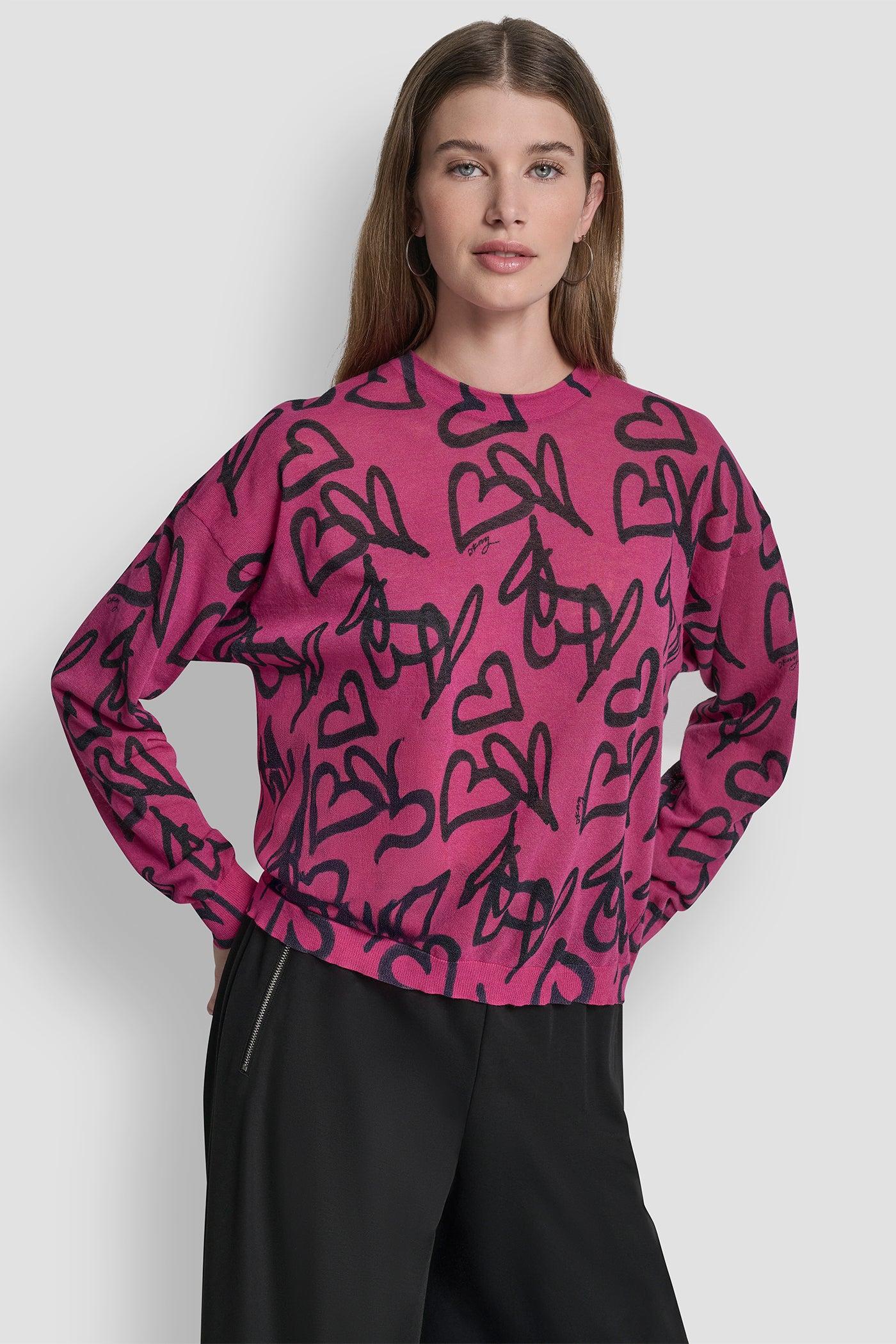GRAFFITI HEART SWEATER Product Image