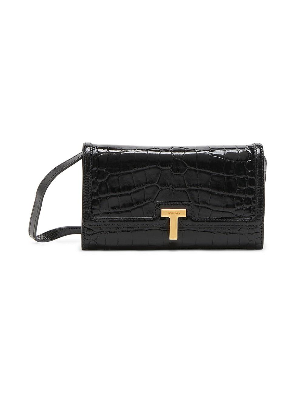 Womens Wallis Small Crocodile-Embossed Shoulder Bag Product Image