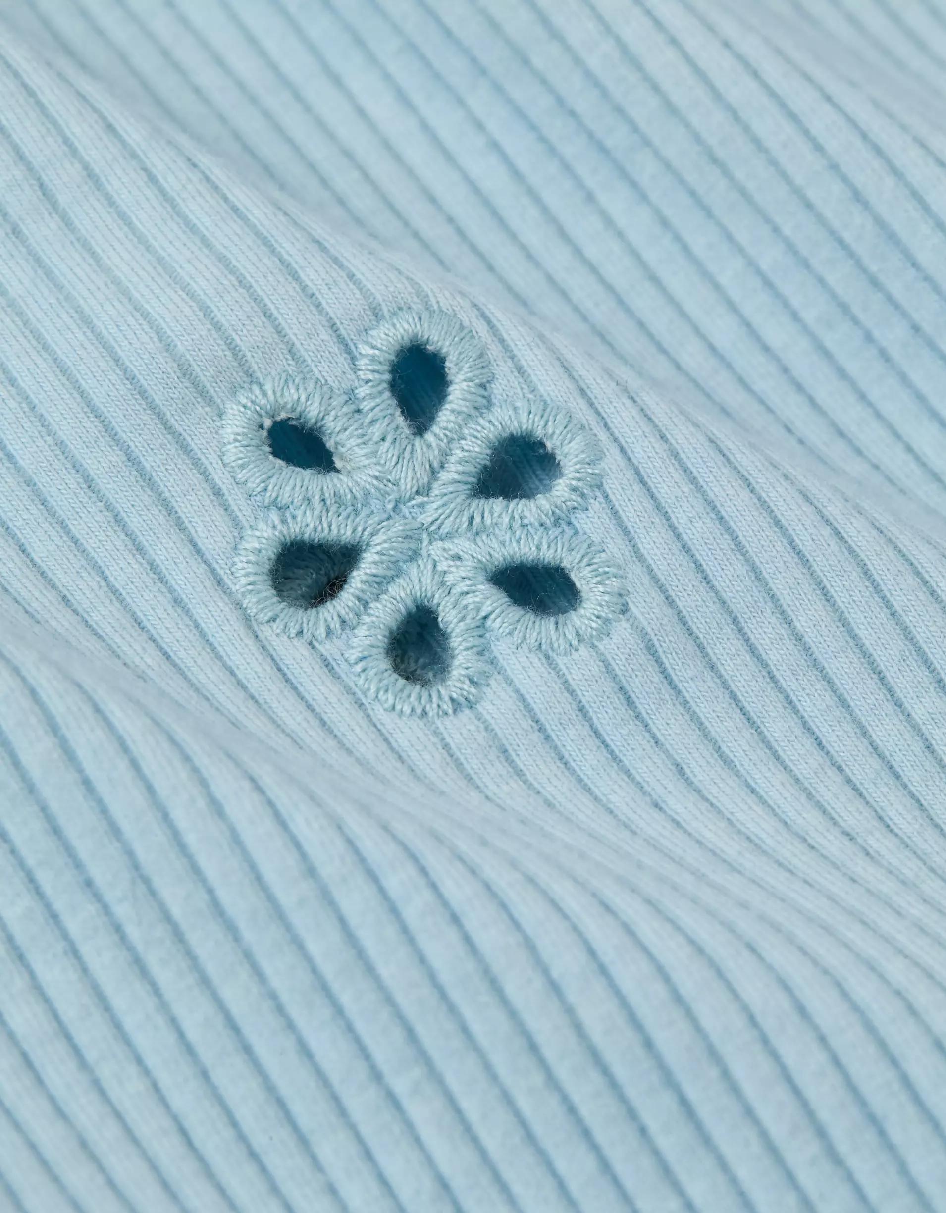 AE Puff Sleeve Embroidered Shirt Product Image