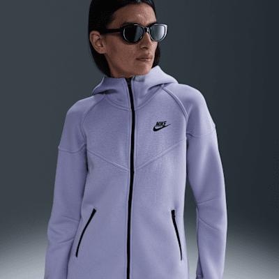 Womens Nike Sportswear Tech Fleece Windrunner Full-Zip Hoodie | FB8338-533 Product Image