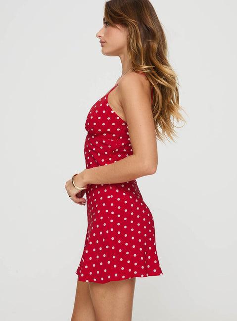 Chara Mini Dress Red Product Image