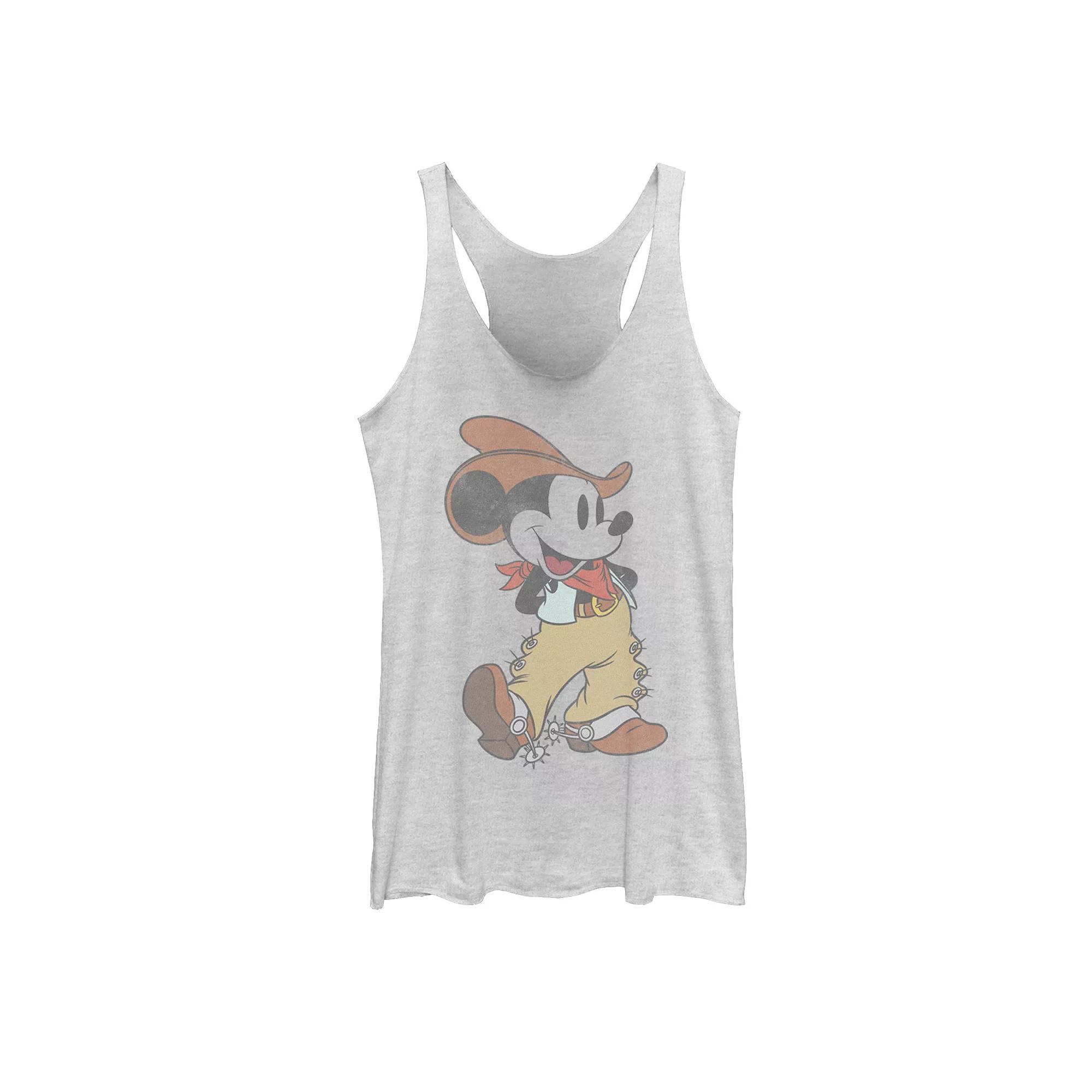 Disney's Mickey & Friends Western Mickey Racerback Tank Top, Girl's,  Product Image