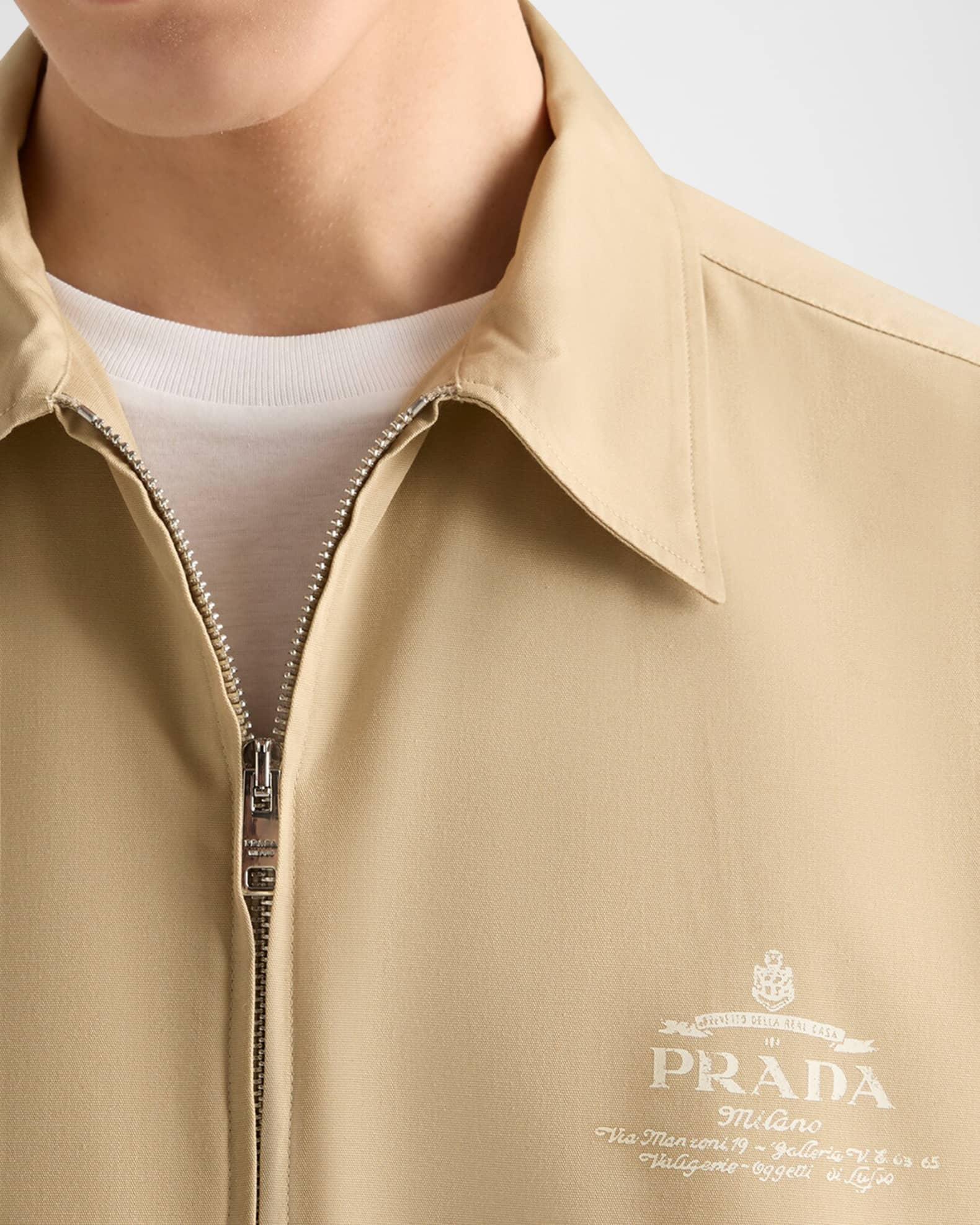 Men's Technical Cotton Zip-Up Shirt Product Image