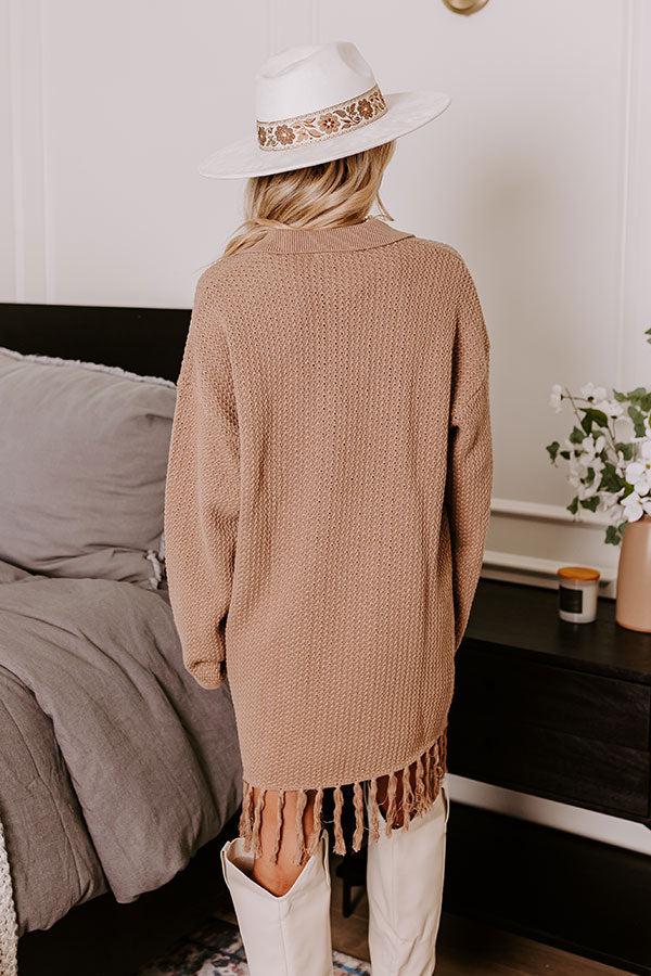 Brown Sugar Smiles Knit Sweater Dress Product Image