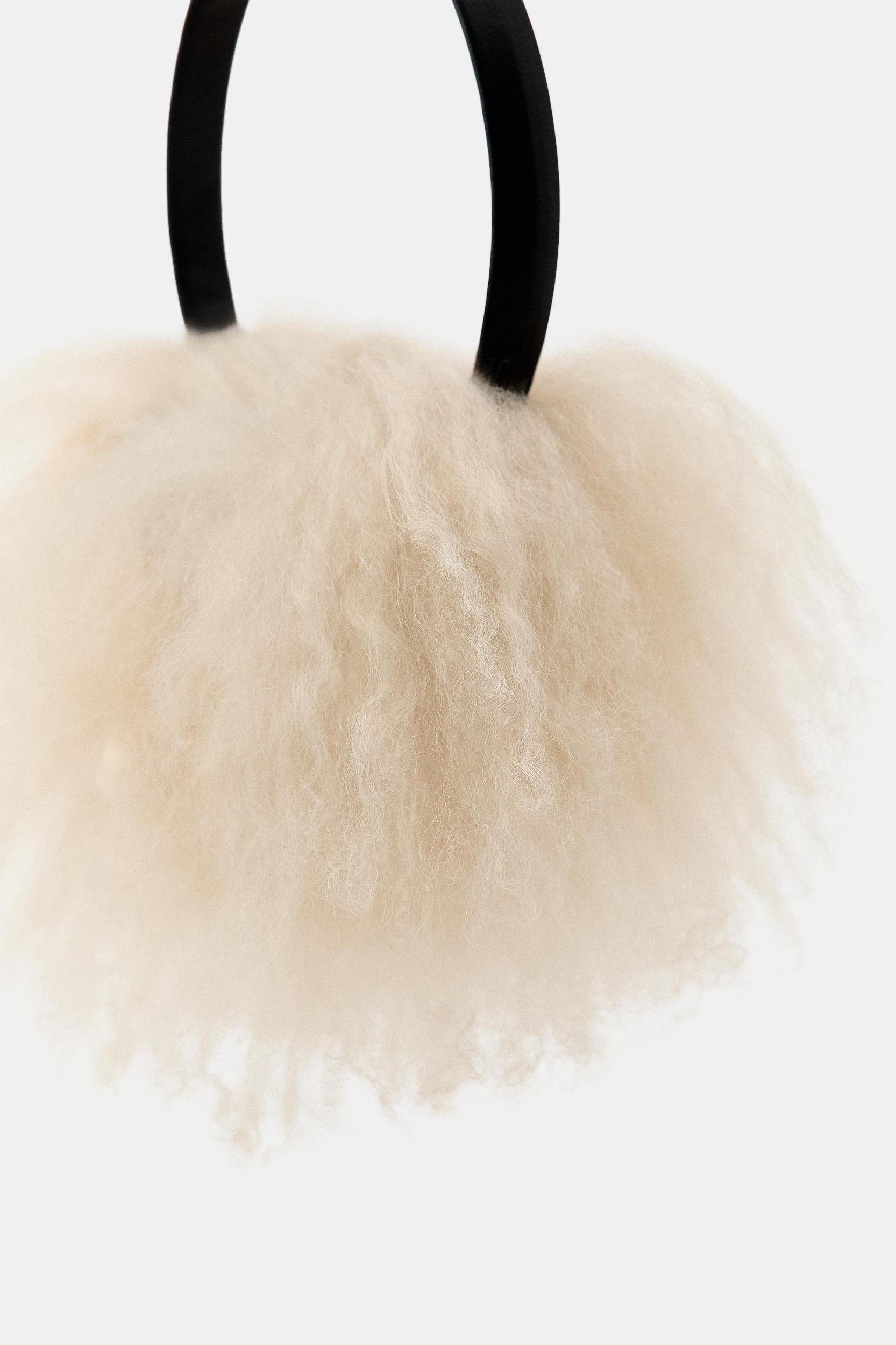 100% LEATHER FUR EARMUFFS Product Image
