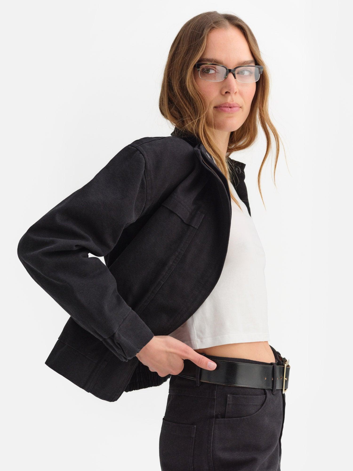 Organic Cotton Canvas Flight Jacket Female Product Image