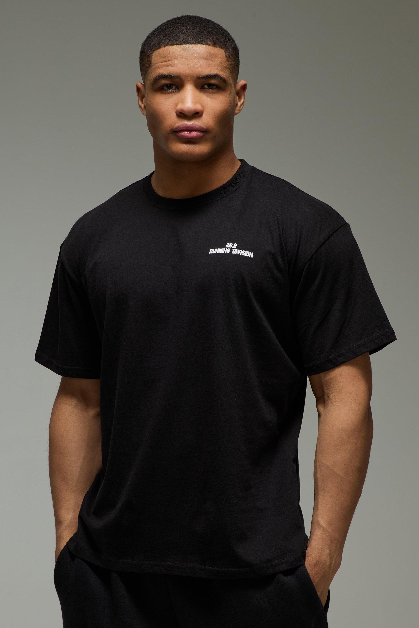 MAN Active Oversized 26.2 Running Division T-Shirt | boohooMAN USA Product Image