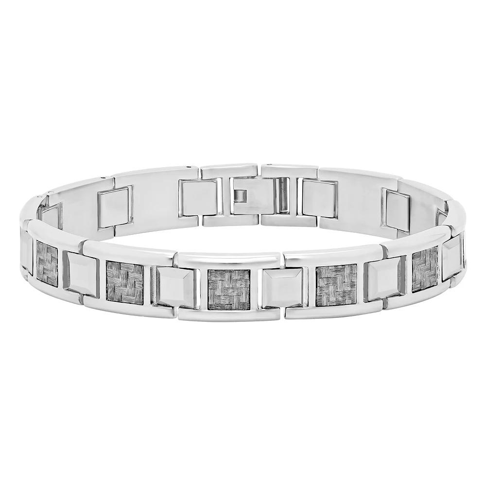 Men's Jewelry Nation Stainless Steel Fiber Bracelet,  Product Image