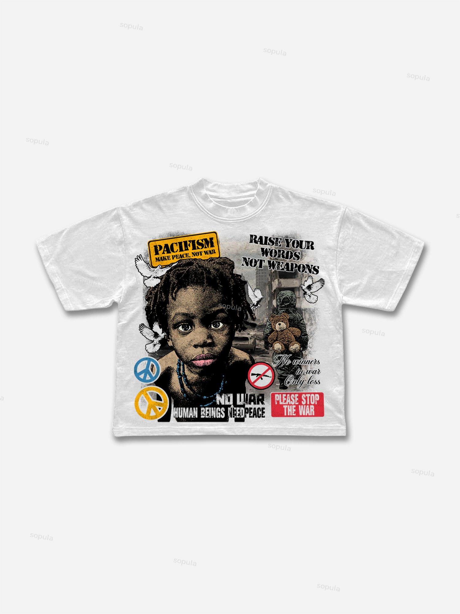 Angel Cross Graffiti Graphic Hoodie Product Image