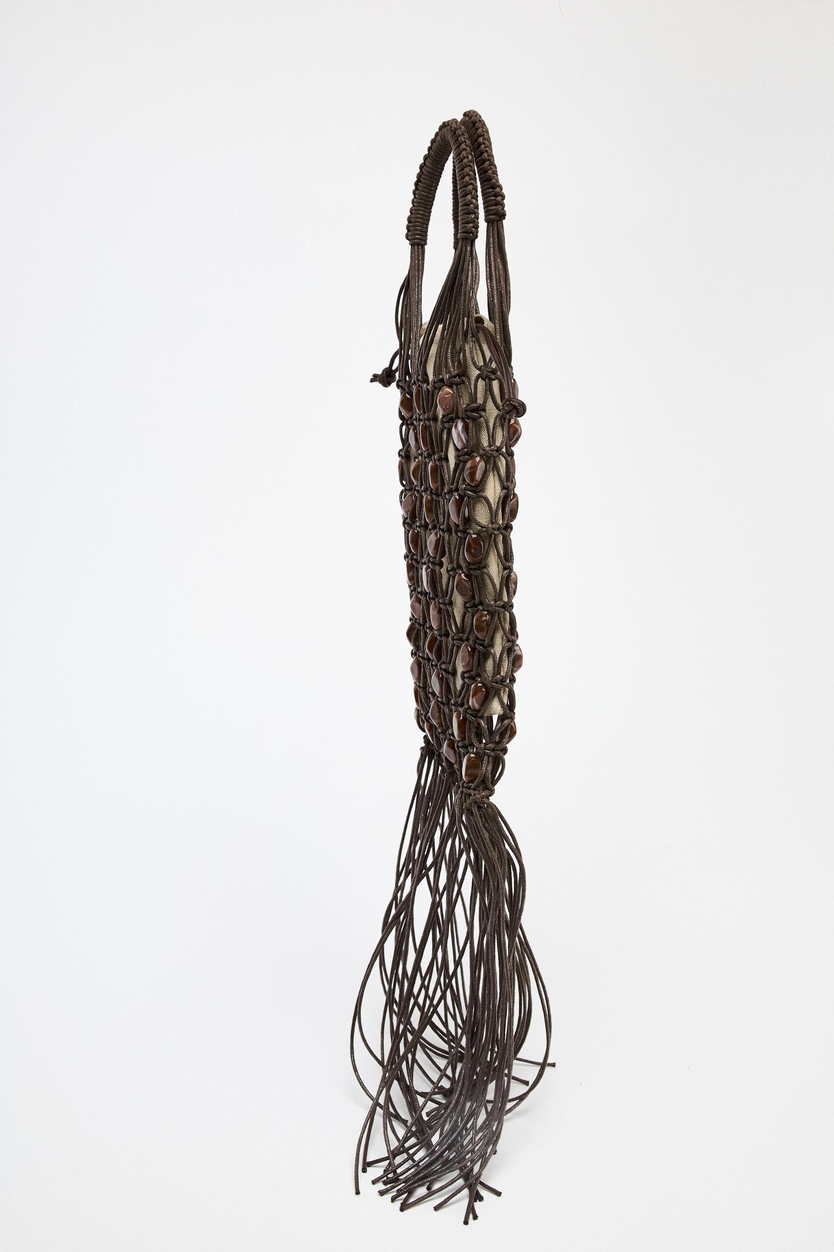 BEADED BUCKET BAG Product Image