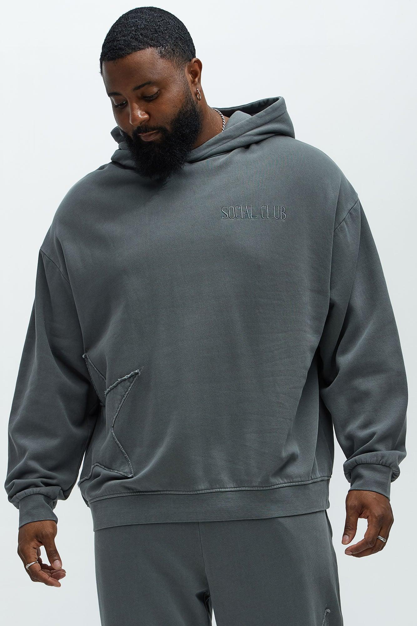 Rockstar Patch Hoodie - Charcoal Product Image