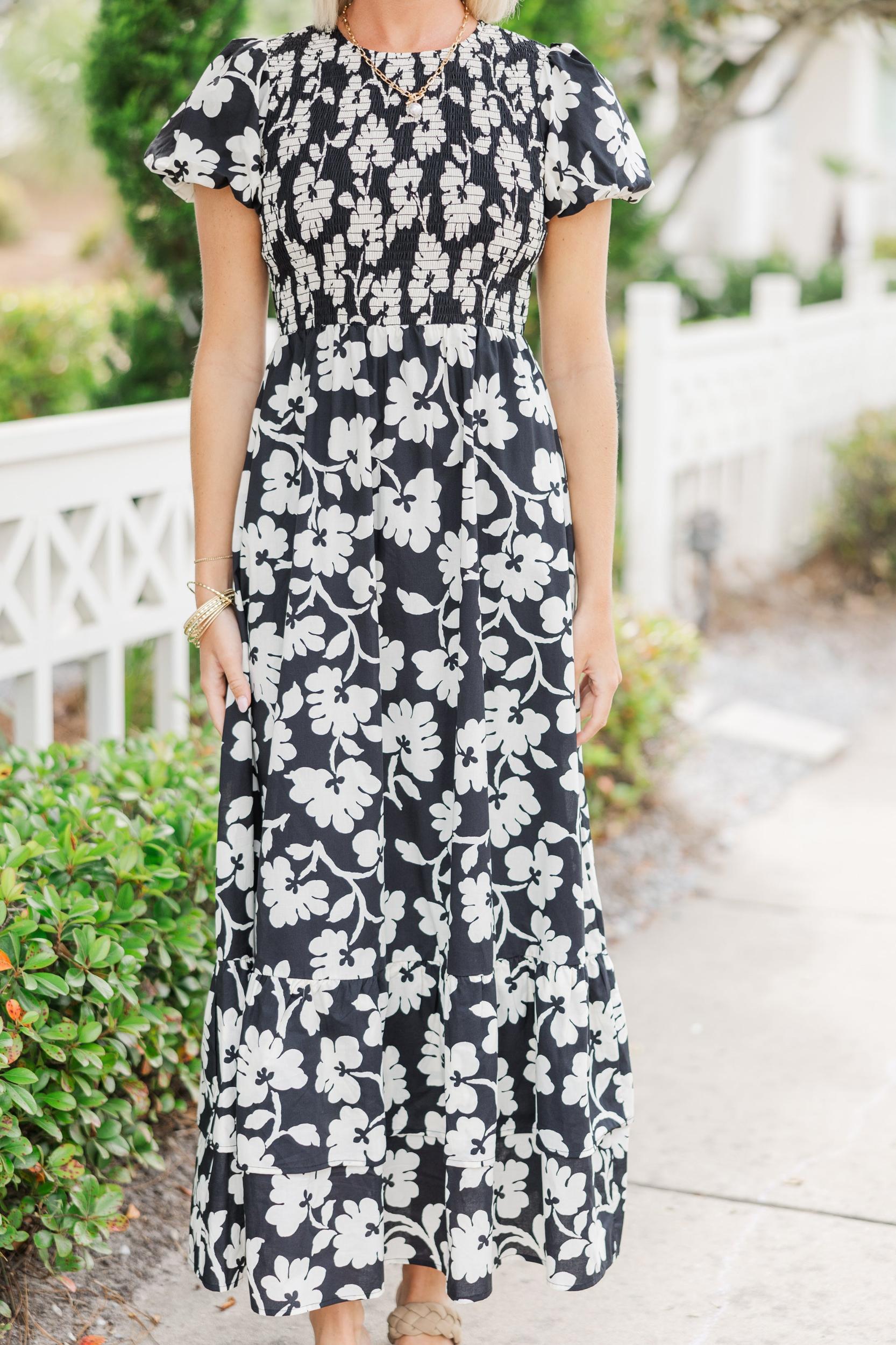 Make The Right Choice Black Floral Maxi Dress Female Product Image