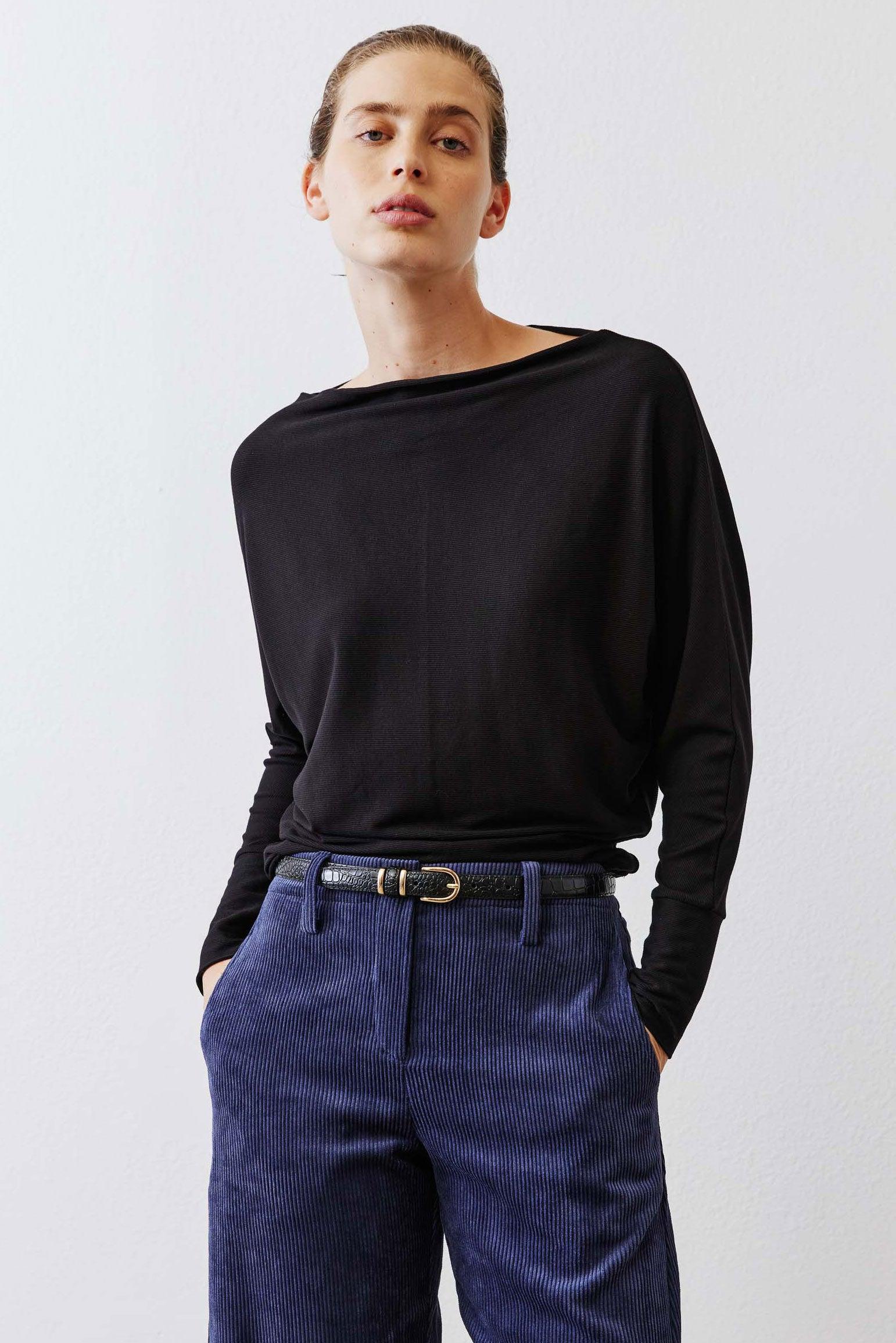 The Day to Day Ribbed Dolman Top Product Image