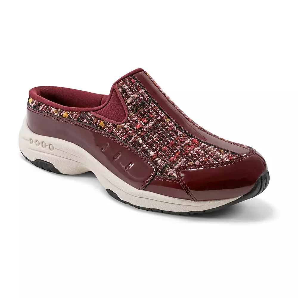Easy Spirit Traveltime Women's Fashion Mules, Size: 11, Dark Red Boucle Team Product Image
